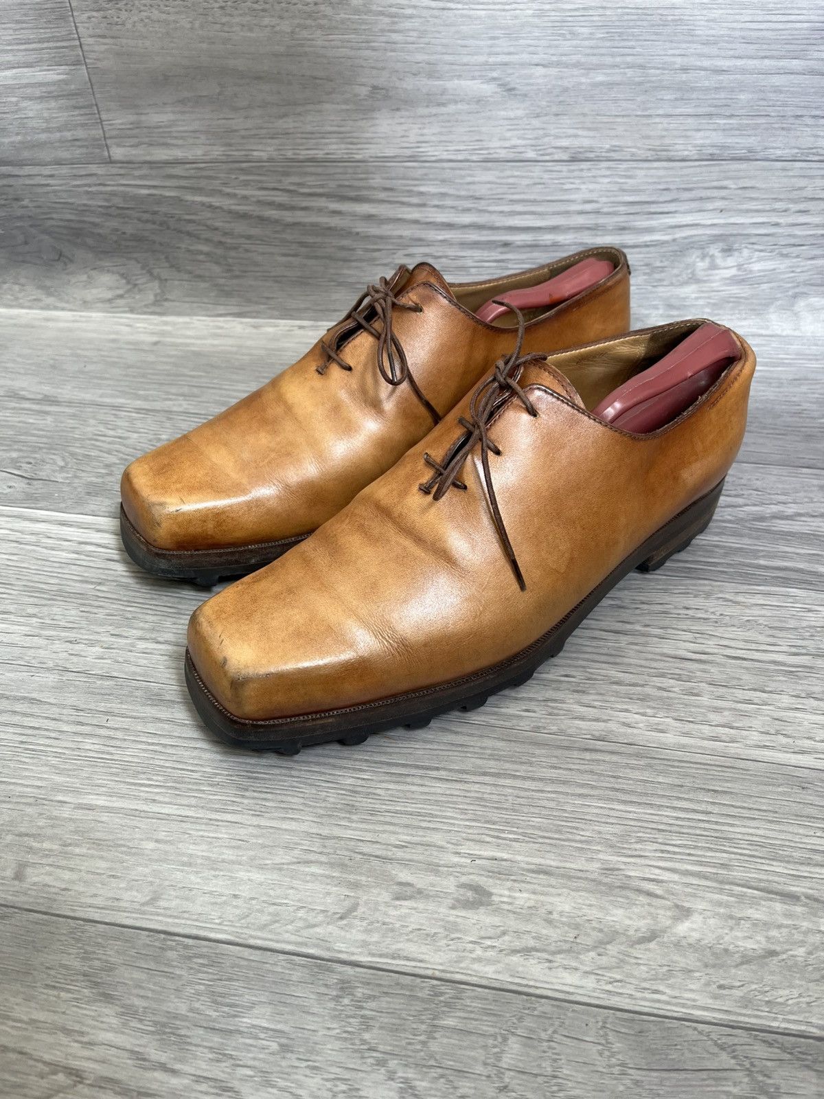 Berluti Berluti andy whole cut square toe oxford leather shoes uk8 Size US 9 / EU 42 - 1 Thumbnail
