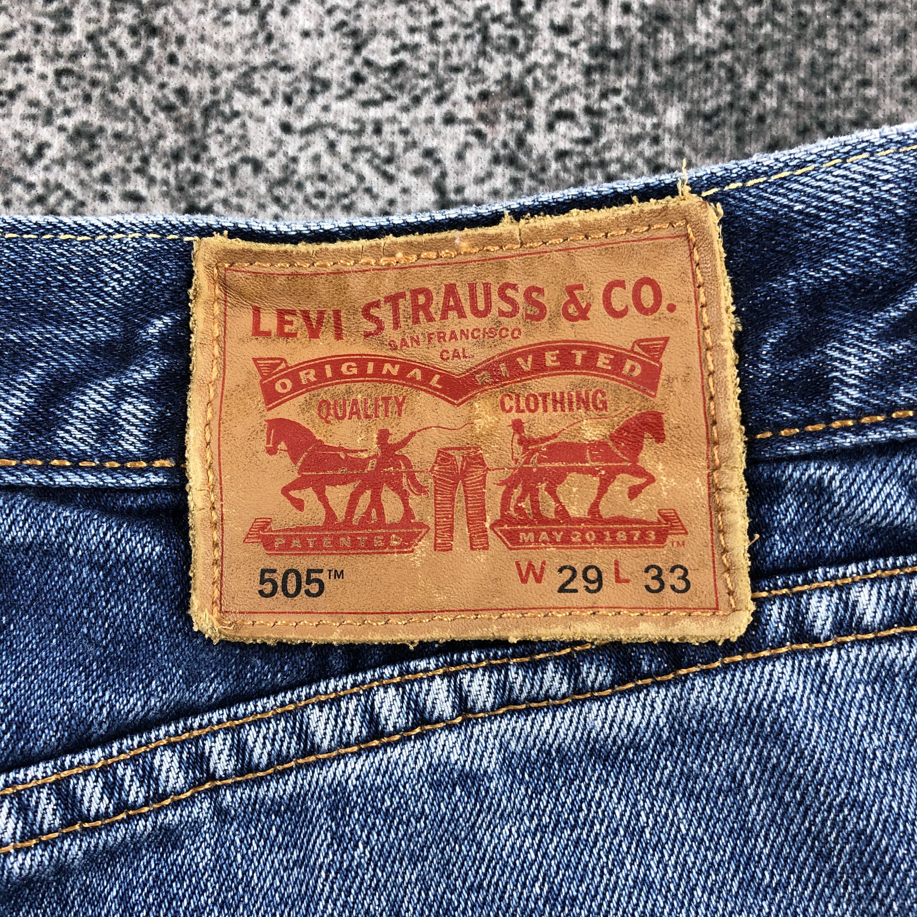 Levi's Vintage Levi's 505 Jeans Faded Blue Denim KJ861 Size US 29 - 5 Thumbnail