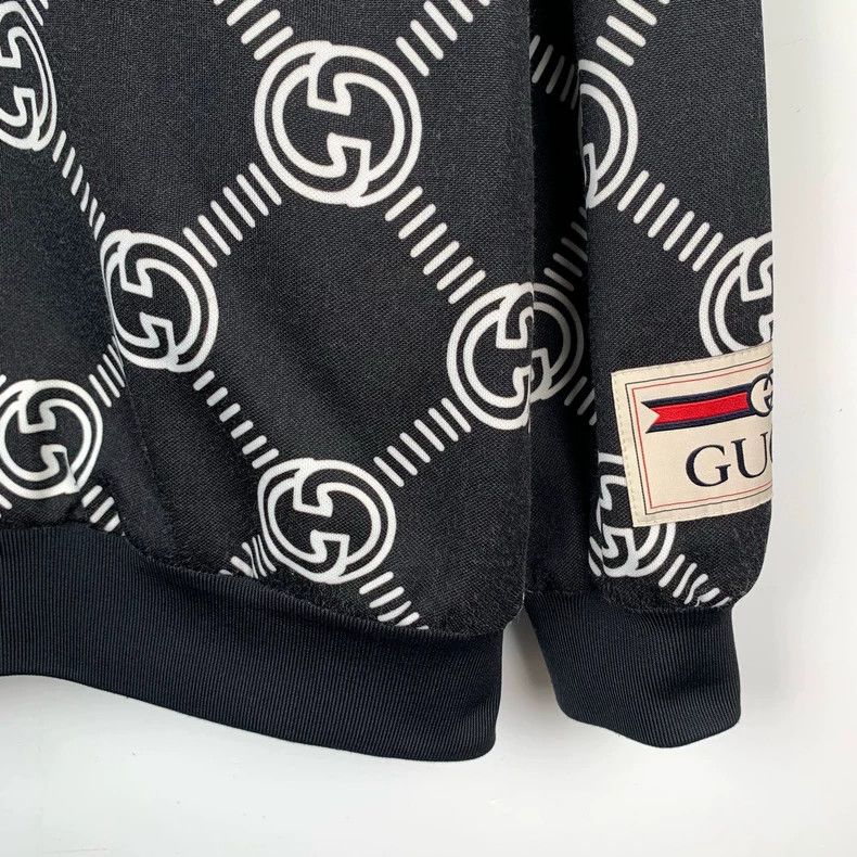 Gucci Gucci Logo sticker double G full print black lapel zipper j Size US M / EU 48-50 / 2 - 4 Thumbnail