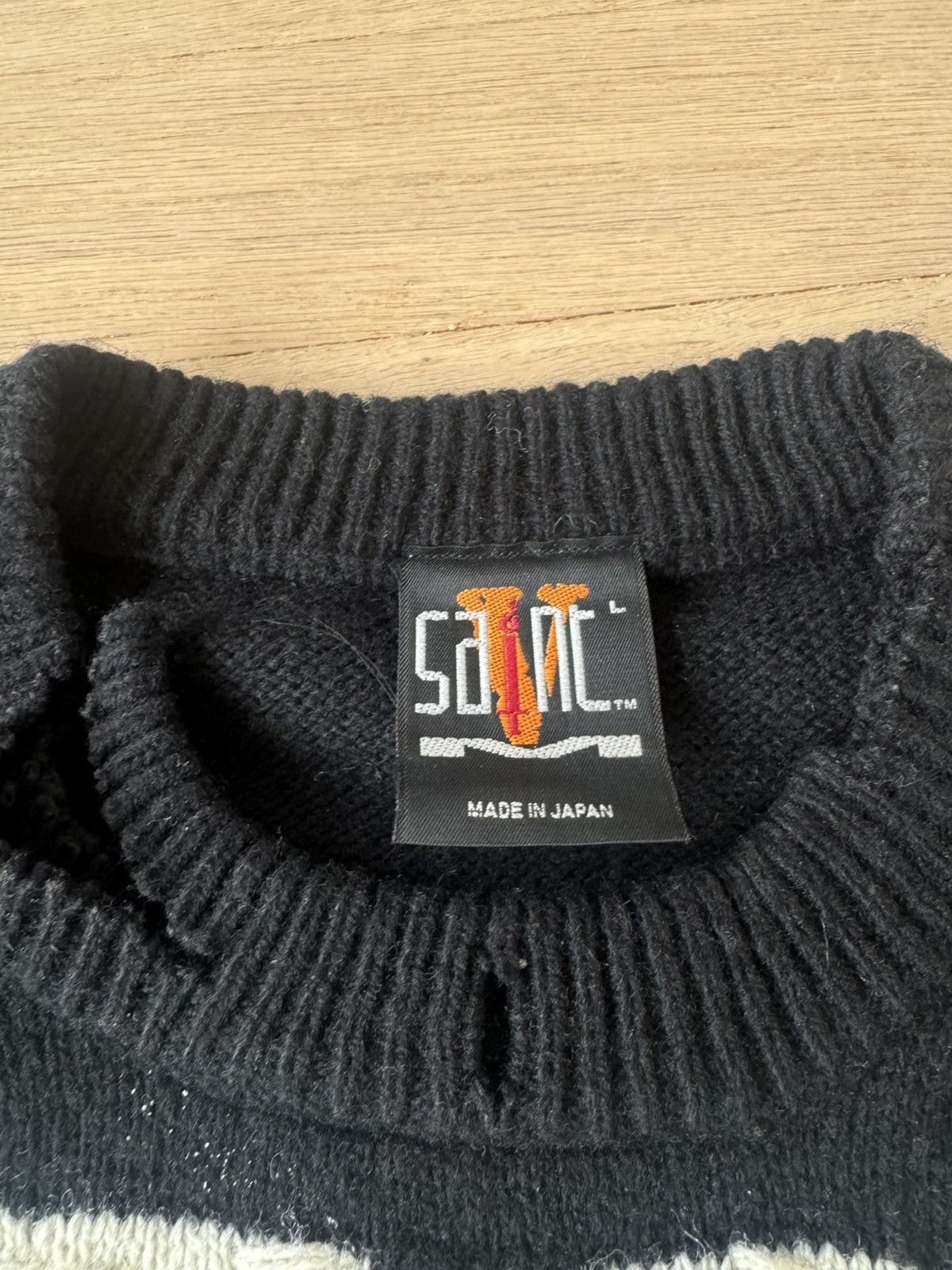 Saint Michael × Vlone Skeleton Sweater Size US L / EU 52-54 / 3 - 3 Thumbnail