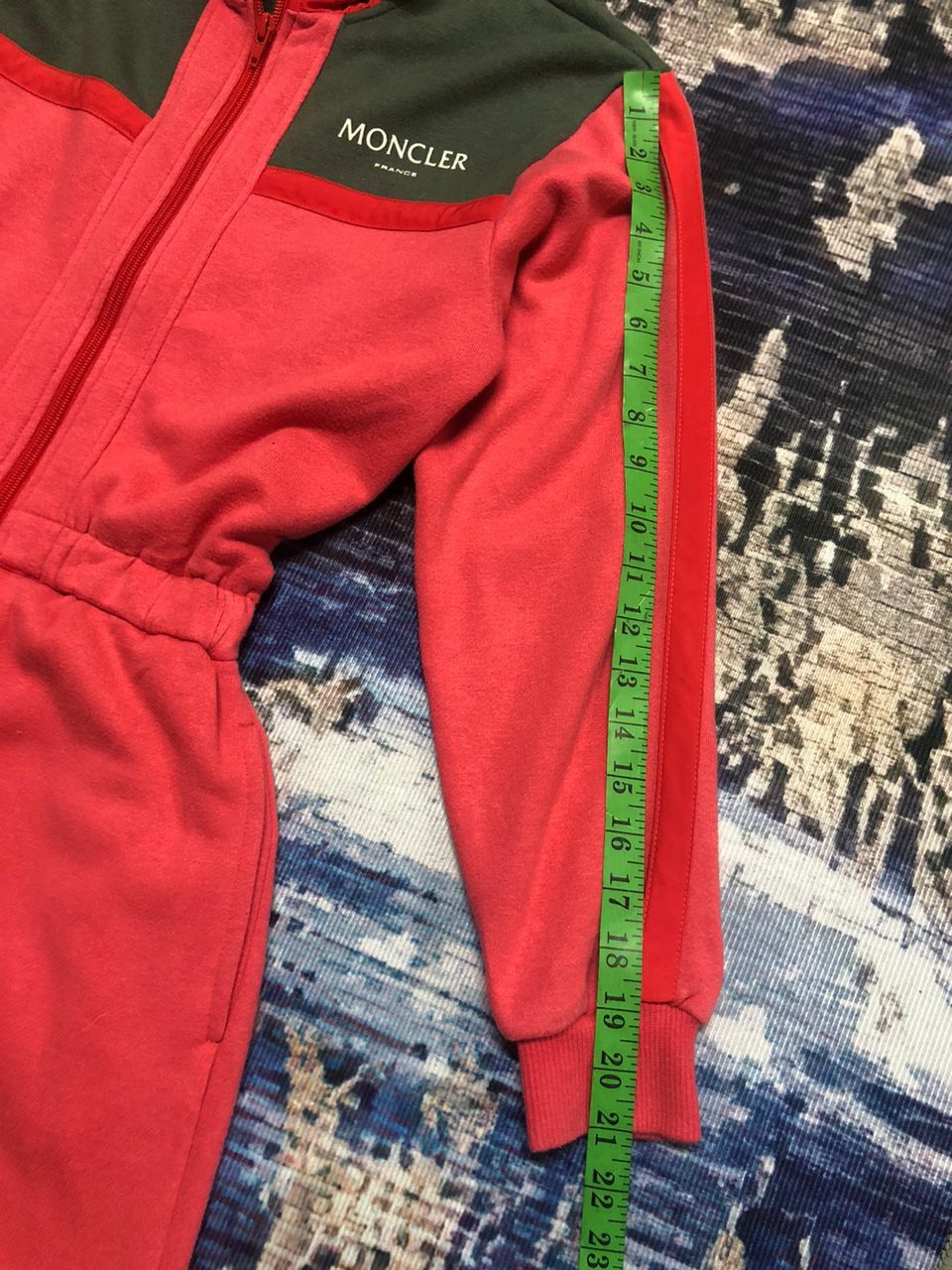 Moncler Vintage Moncler x Asics Red Coverall Jumpsuit Size -S Size US 30 / EU 46 - 19 Thumbnail