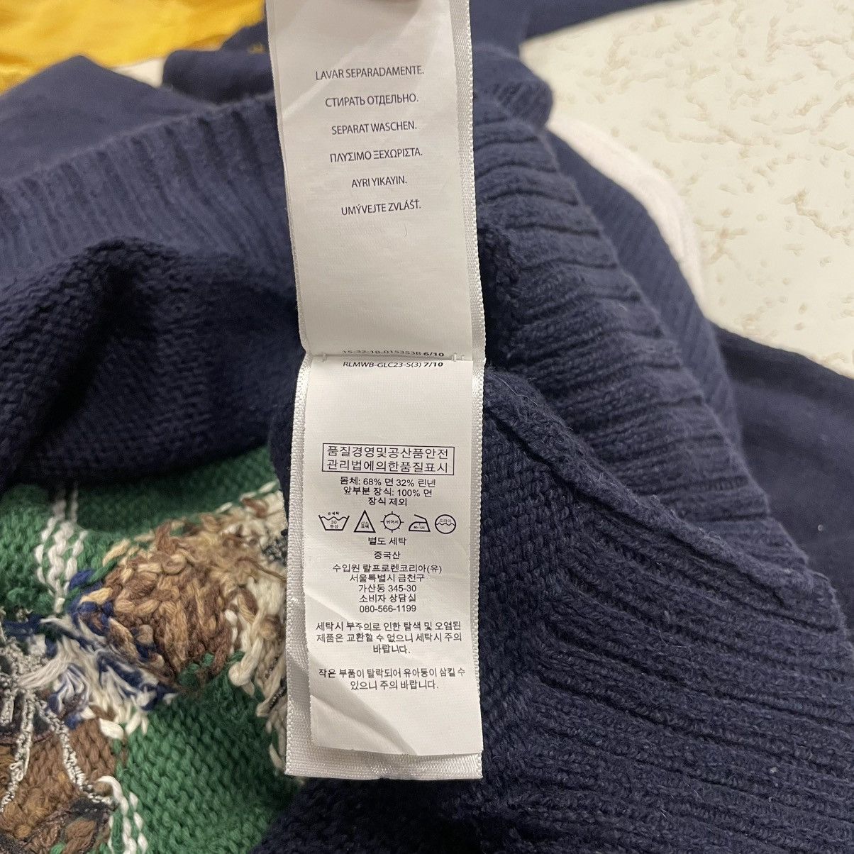 Polo Ralph Lauren × Vintage Polo Ralph Lauren Polo Bear Sweater Rugby bear Size US L / EU 52-54 / 3 - 18 Thumbnail