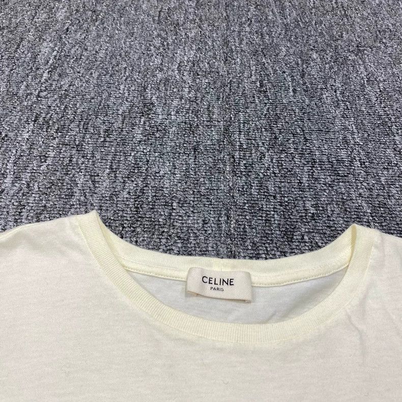 Celine Celine Paris Logo Short Sleeve TShirt Size US M / EU 48-50 / 2 - 3 Thumbnail