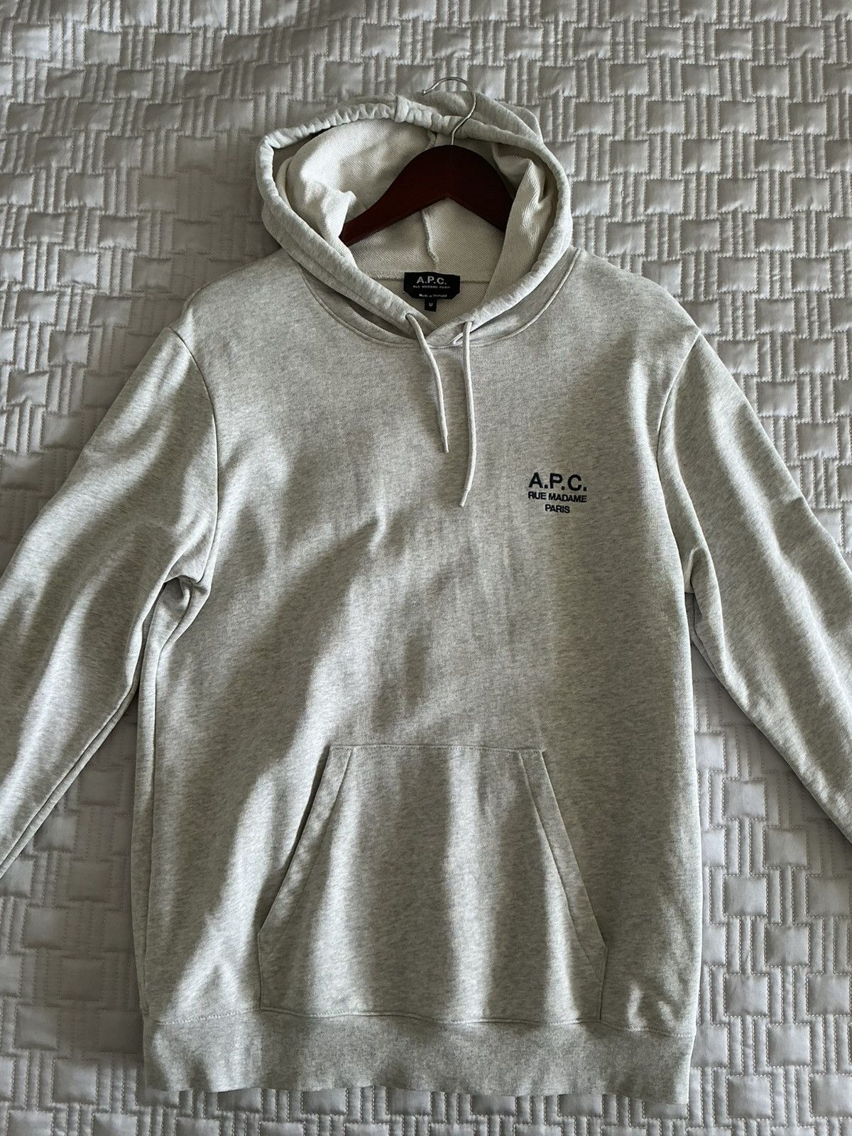 A.P.C. A.P.C. Marvin Logo Hoodie Gray Size M Size US M / EU 48-50 / 2 - 1 Thumbnail