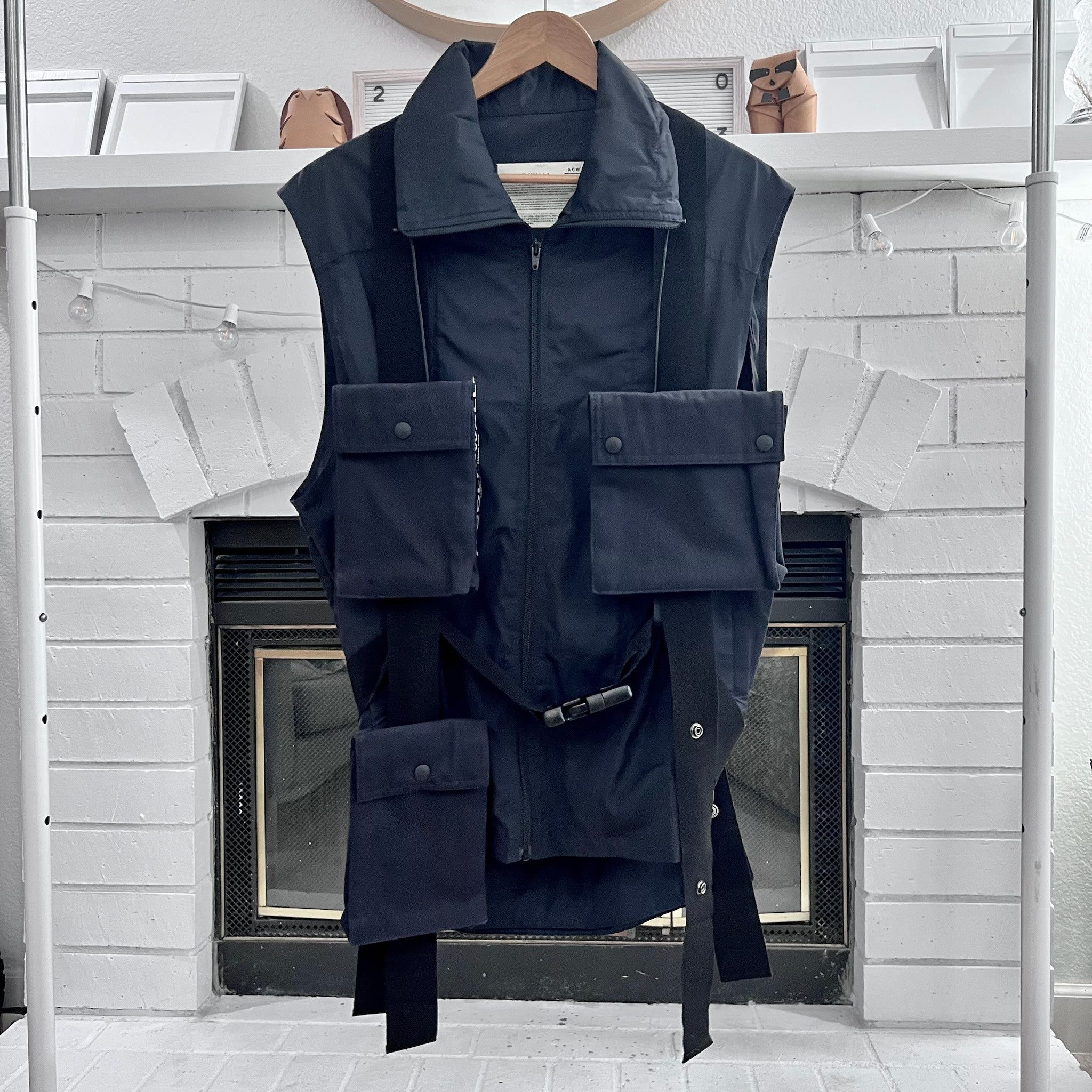 A-COLD-WALL* A-Cold-Wall* Collared Utility Vest Multiple Pockets Size US M / EU 48-50 / 2 - 1 Thumbnail