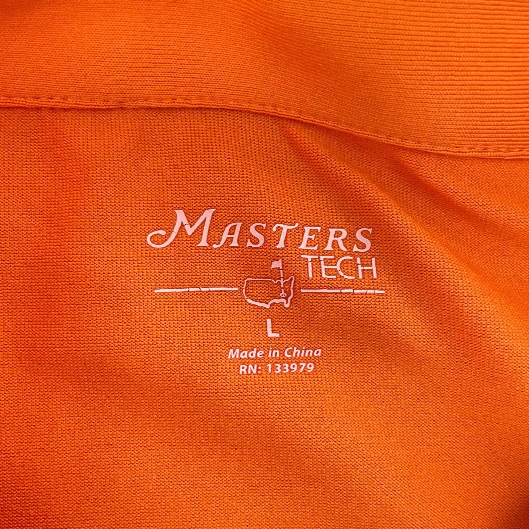 Vintage Masters Shirt Adult Large Orange Polo Tech Performance Golf Logo Mens L Shirt Masters Polo Tech Performance Golf Logo Mens Large Orange L Size US L / EU 52-54 / 3 - 5 Thumbnail
