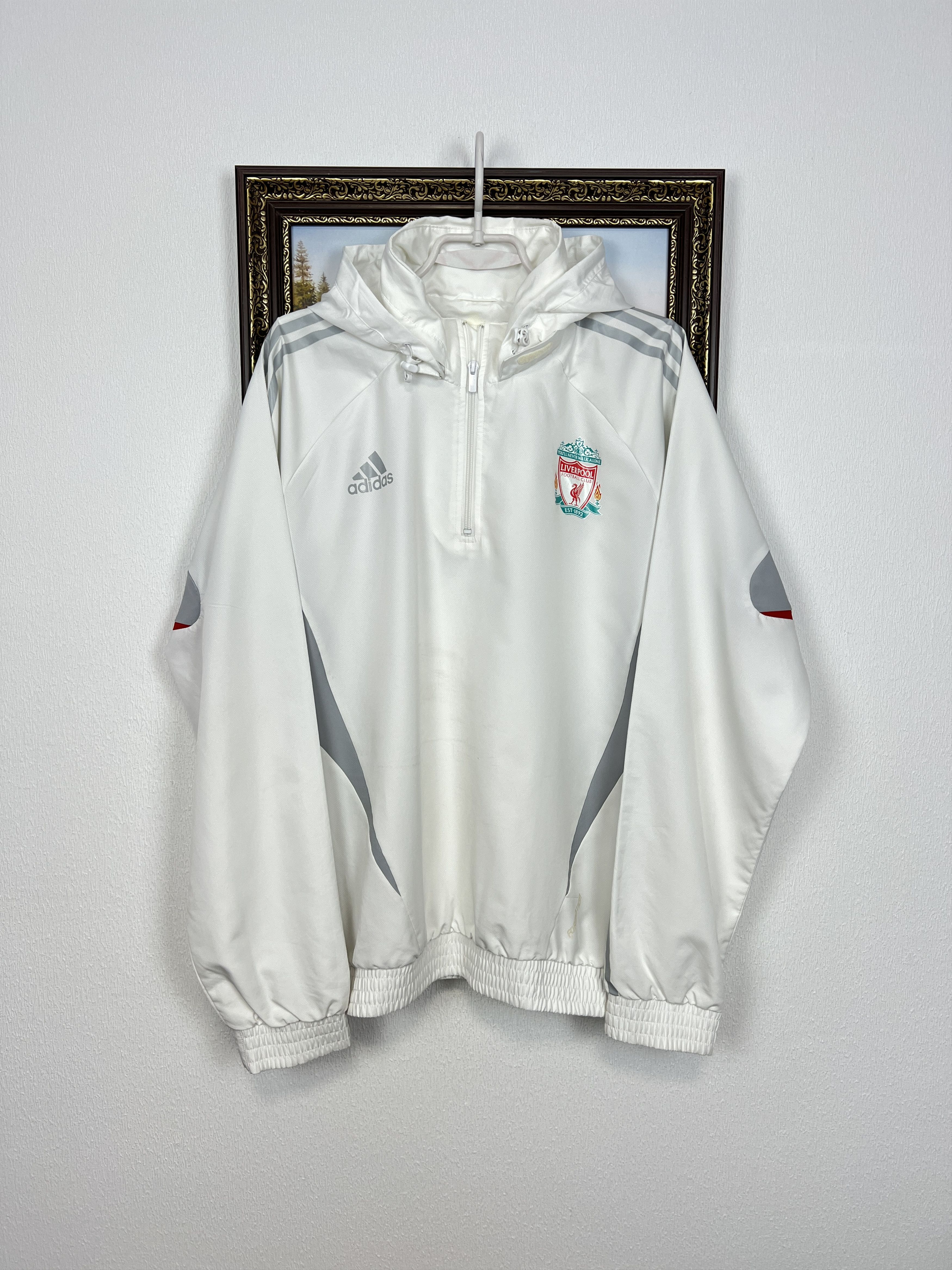 Adidas Vintage Adidas Liverpool Football Jacket Soccer Track Top Size US L / EU 52-54 / 3 - 1 Thumbnail