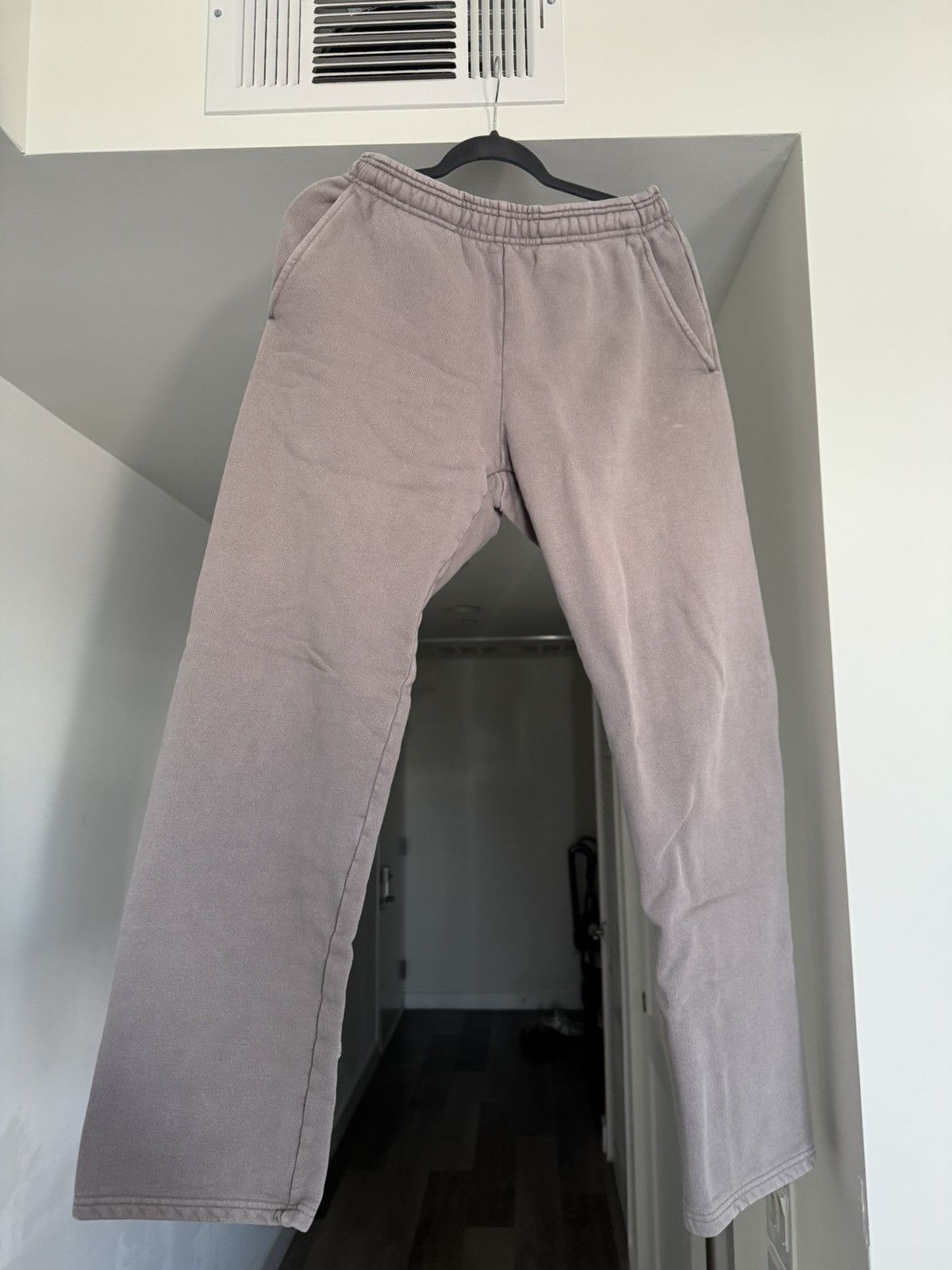 Gray Straight Leg Sweatpants