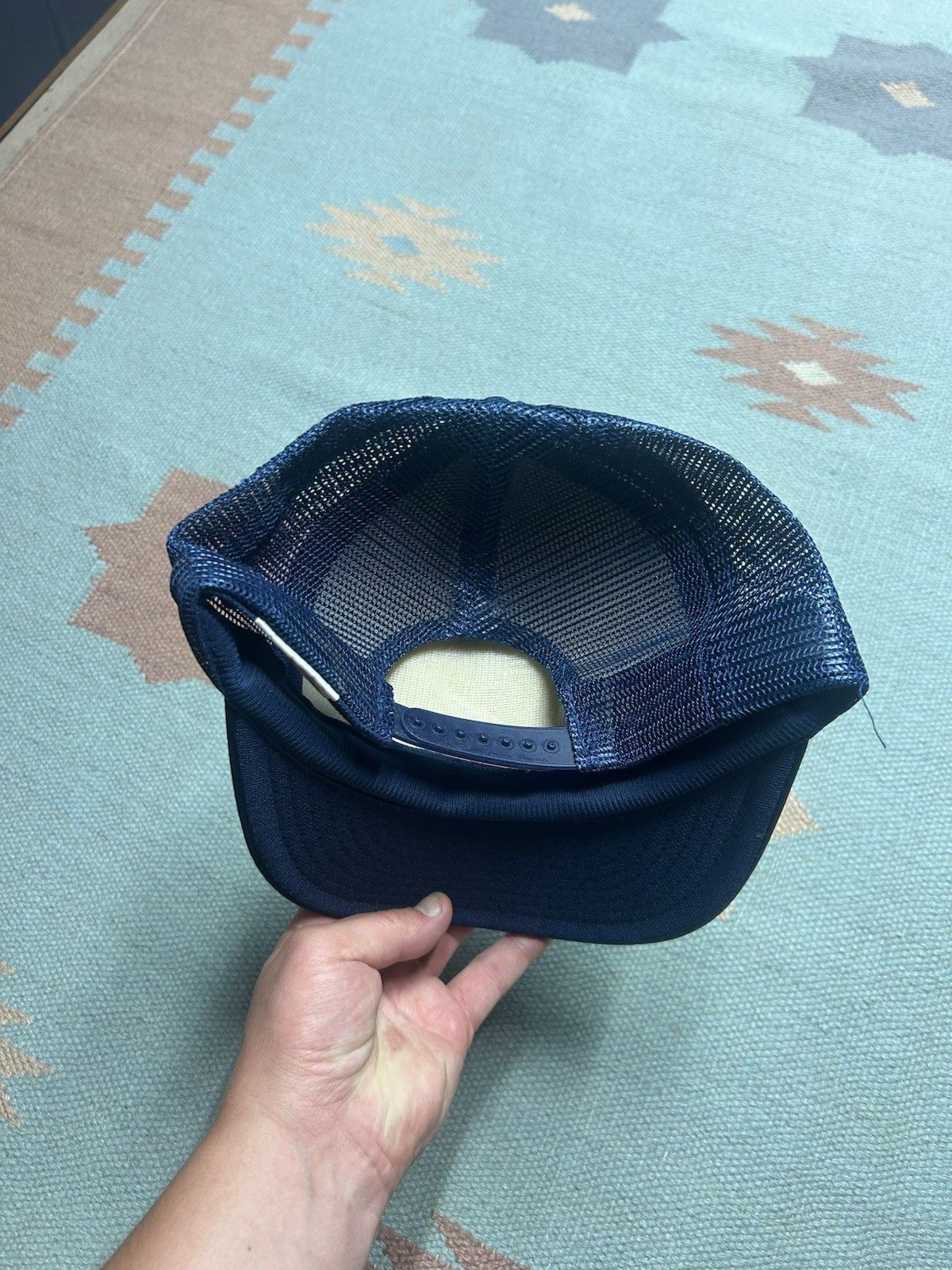 Vintage Vtg trucker hat Majstic Van navy blue adjustable SnapBack Size ONE SIZE - 4 Thumbnail