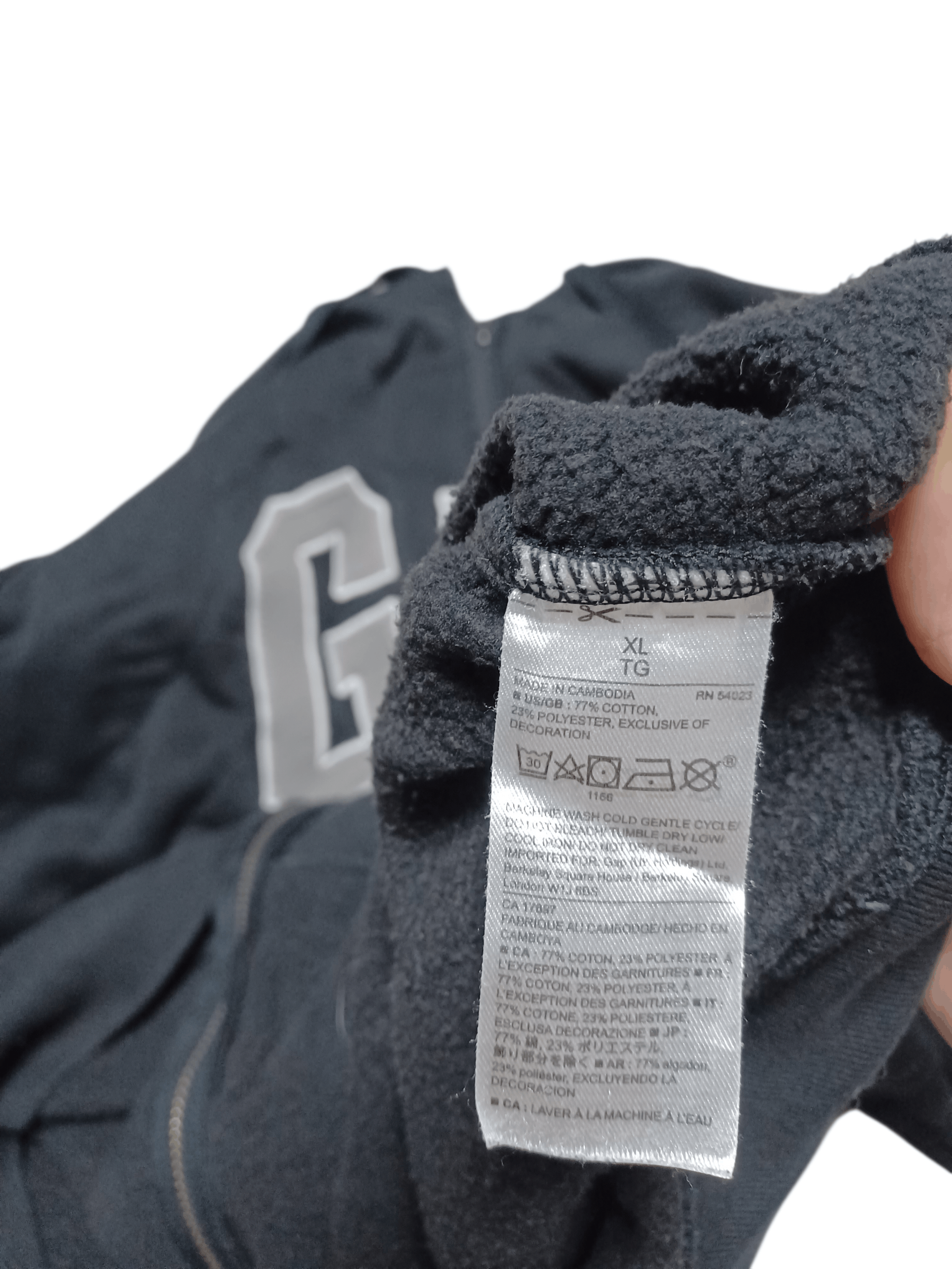 Gap GAP VINTAGE BIG LOGO EMBROIDERED ZIP HOODIE Size US XL / EU 56 / 4 - 5 Thumbnail