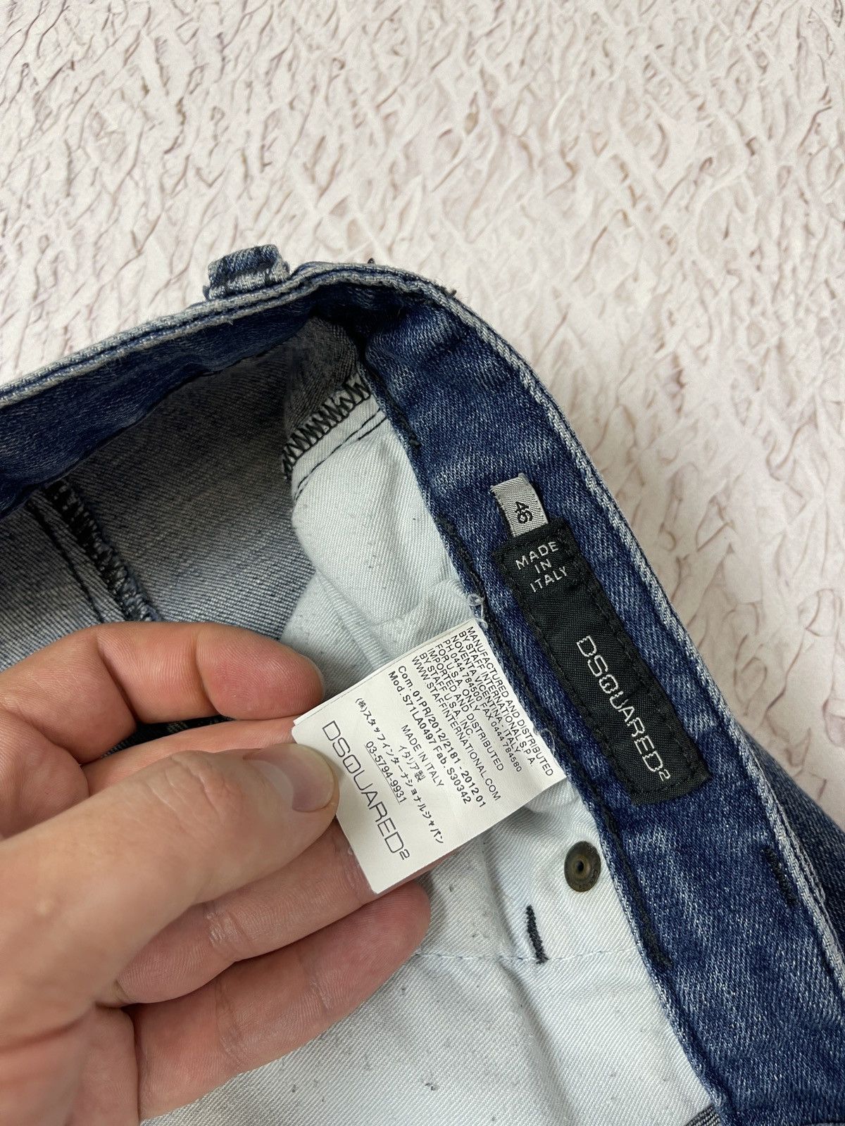 Dsquared2 Dsquared d2 vintage distressed denim jeans paint embroidery Size US 30 / EU 46 - 11 Thumbnail