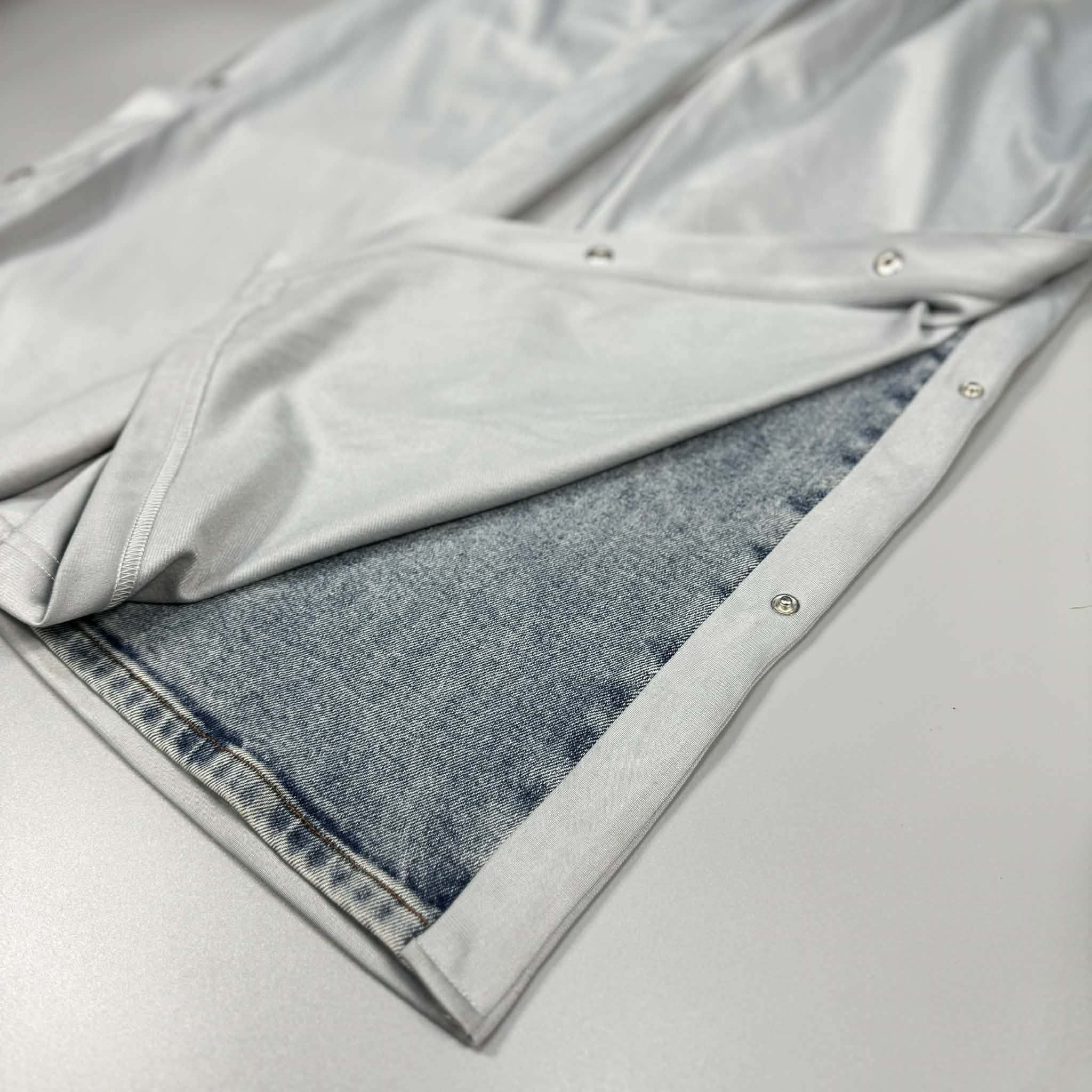 Y/Project Y/Project - Gray&Blue - Hybrid Denim - Snap Off - Sweatpants Size US 34 / EU 50 - 10 Thumbnail