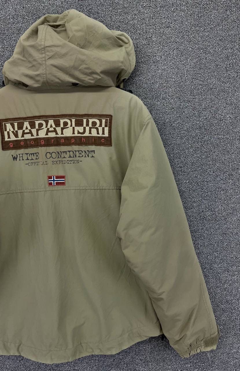 Napapijri × Vintage Vintage Napapijri Geographic Hooded Zip Up Jacket Size US XS / EU 42 / 0 - 4 Thumbnail