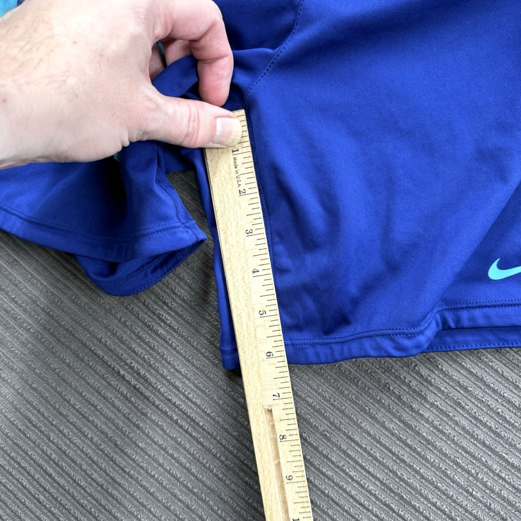 Nike Nike Dri-Fit Running Shorts Women Medium Blue Polyester Athletic Shorts Size 32" / US 10 / IT 46 - 6 Thumbnail