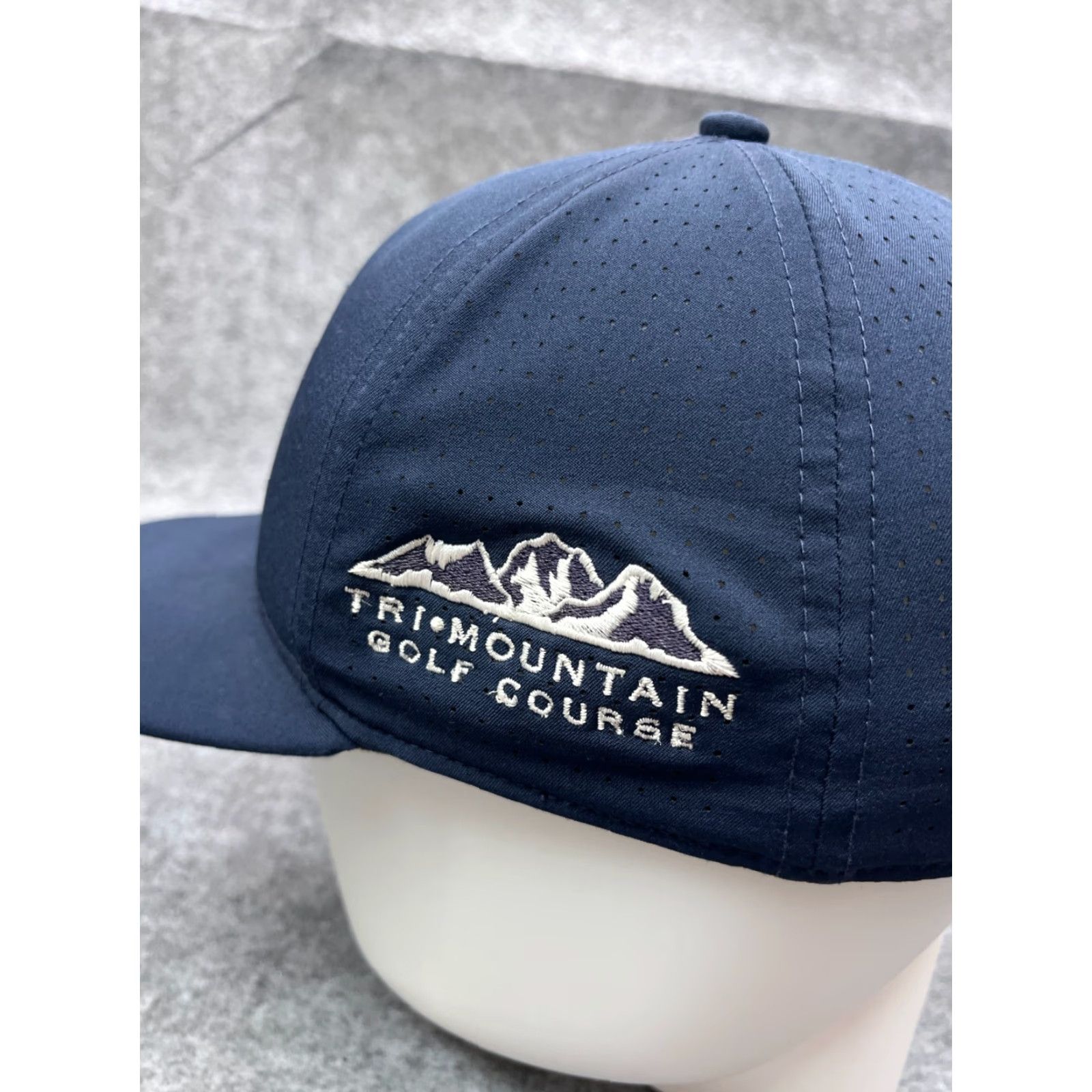 Nike Nike Tiger Woods Hat Cap Fitted Adult Large Blue Polyester Blend Tri Mountain Golf Hat Mens L Blue Nike Golf Hat Size ONE SIZE - 5 Thumbnail