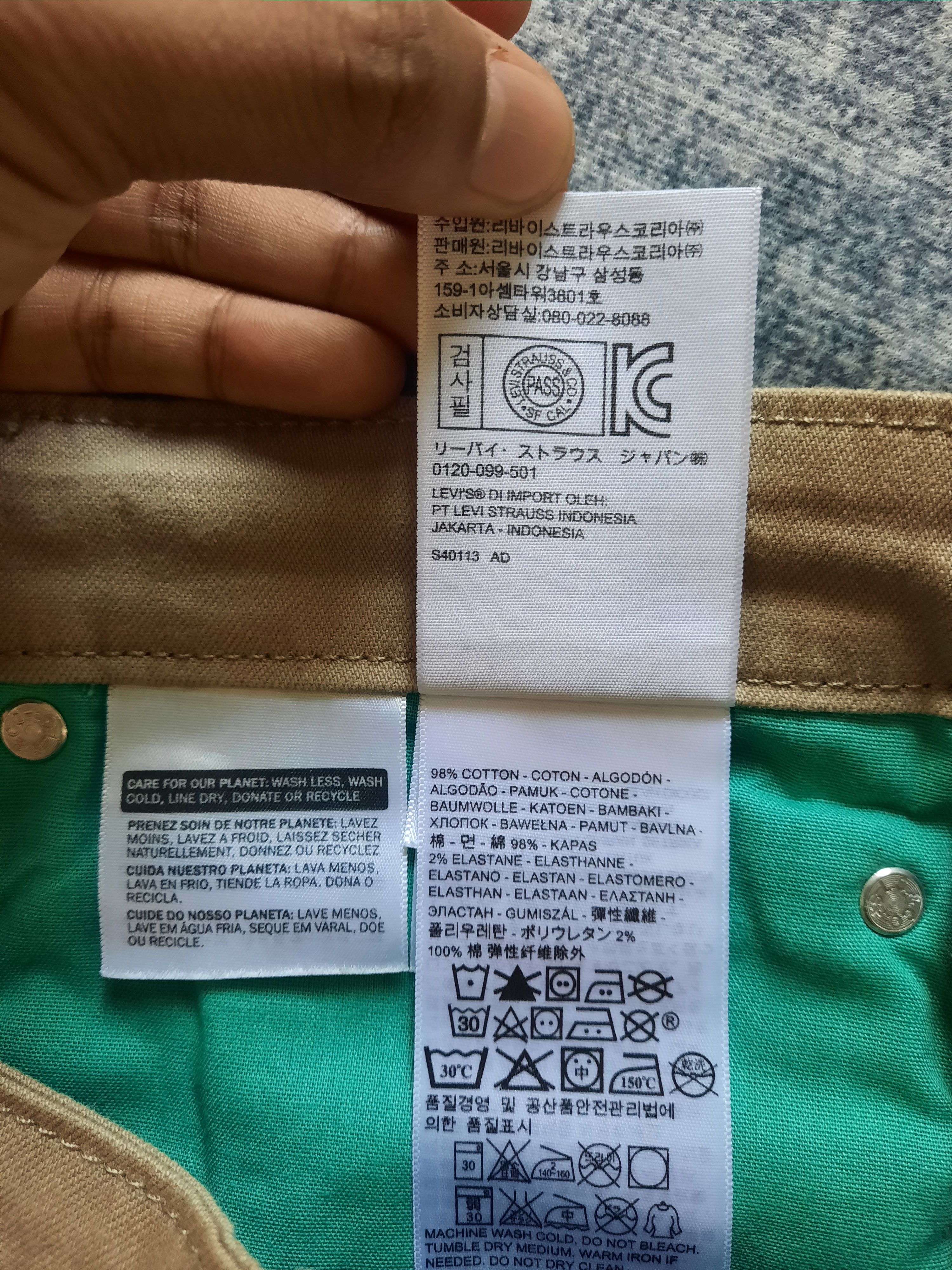 Levi's 🔥Levis 504 black label white tag work pants Size US 31 - 12 Thumbnail