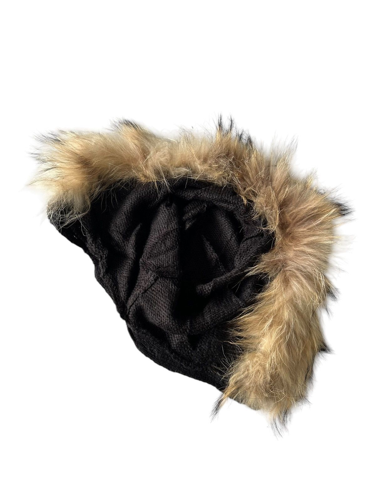 Japanese Brand × Kapital × Vintage Japanese Punk Bondage Style Knitt Fur big Beanie Balaclava ☠️ Size ONE SIZE - 13 Thumbnail