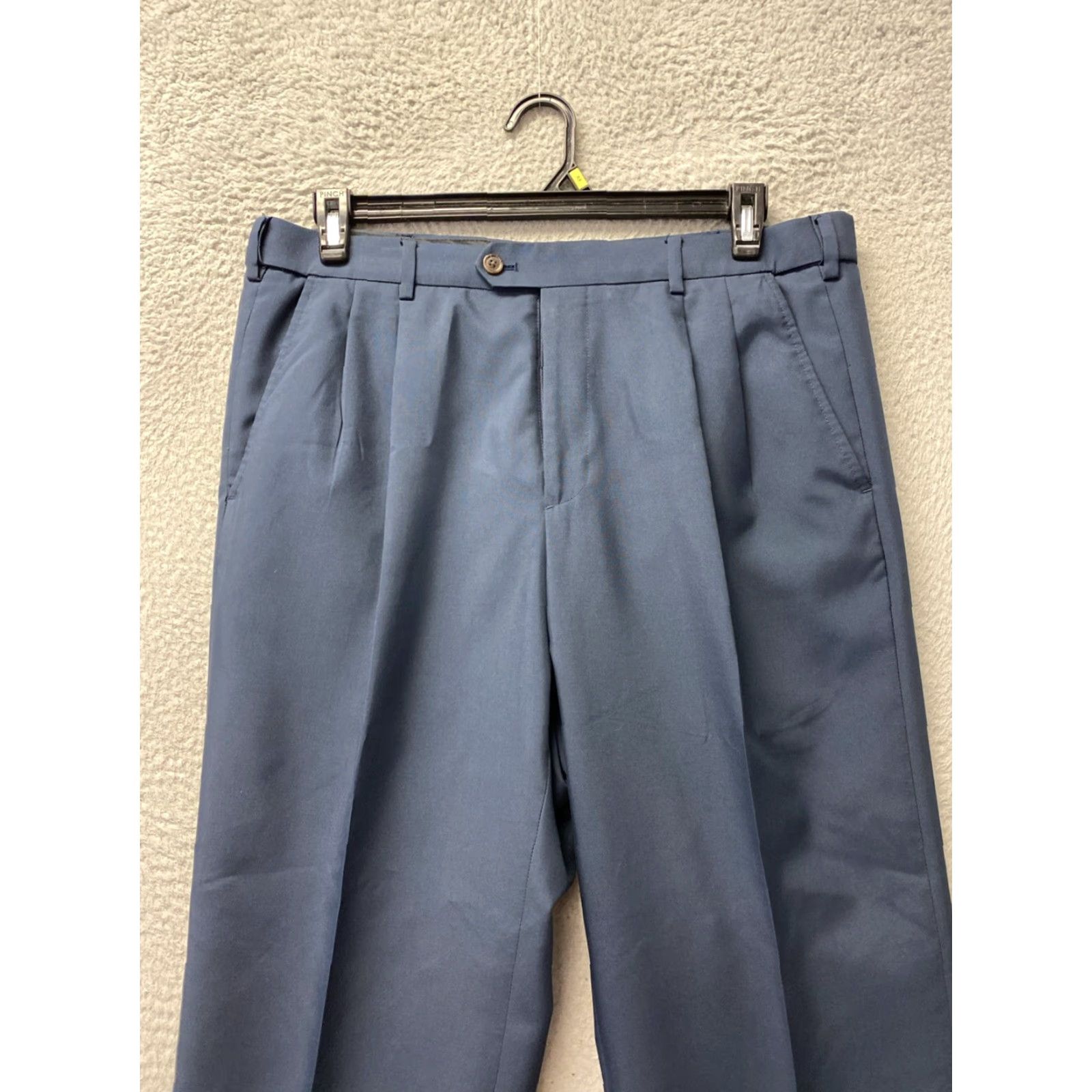 Vintage Travel Smith Pants Mens 35x32 Navy Straight Chino Trousers Size US 35 - 2 Thumbnail