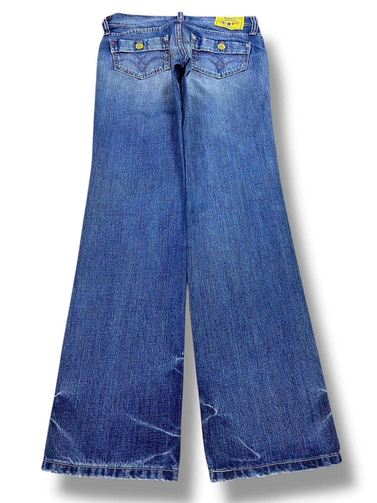 Levi's Levi_s Faded Blue Wash Whiskered Style Straight Leg Jeansa Size US 30 / EU 46 - 3 Thumbnail