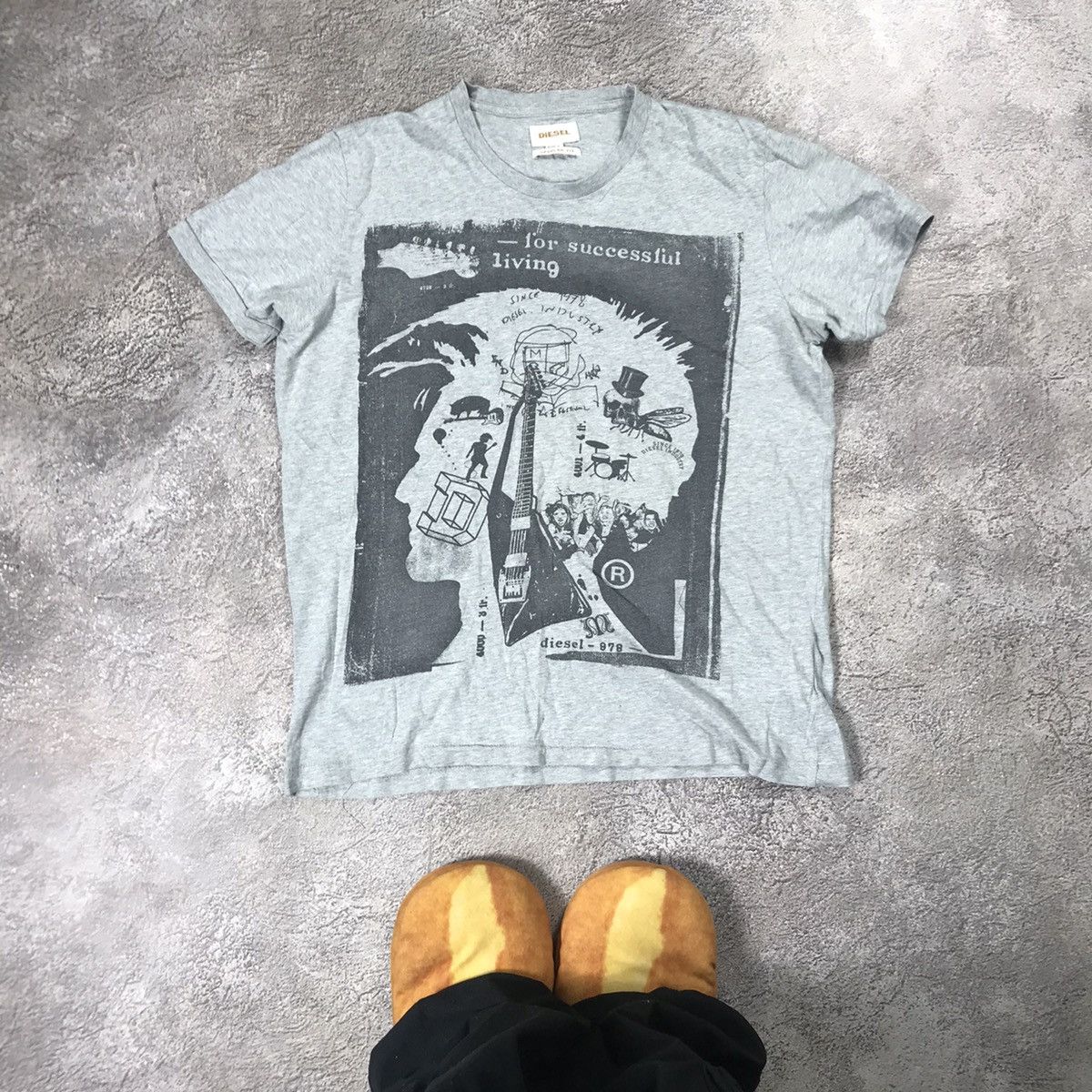 Vintage Vintage Y2K Graphic Tee Sun Faded Streetwear Grunge Baggy L Size US L / EU 52-54 / 3 - 1 Thumbnail