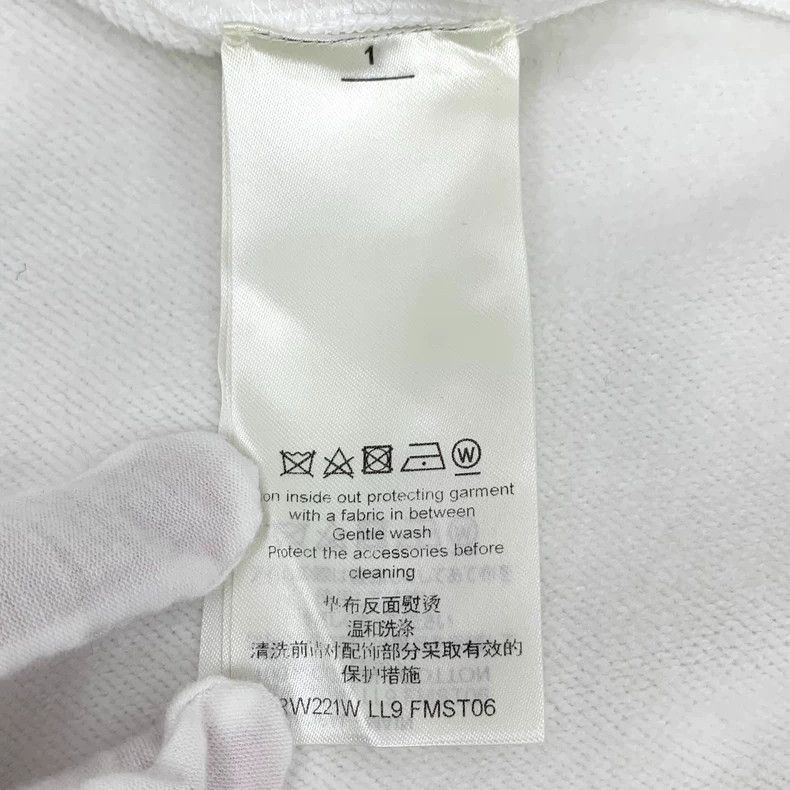 Louis Vuitton Louis Vuitton White Logo Cotton Crop Sweatshirt-2506 Size XS / US 0-2 / IT 36-38 - 6 Thumbnail