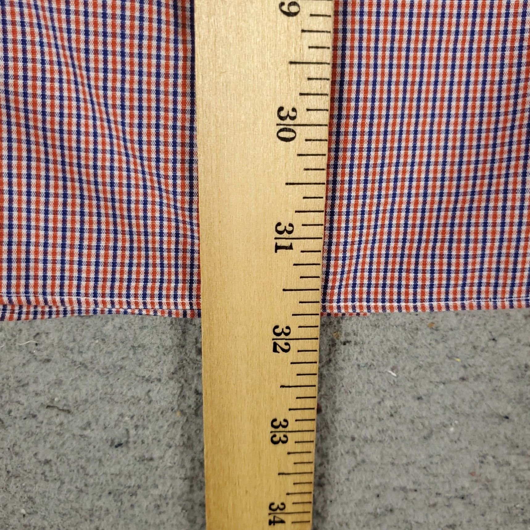 Brooks Brothers Brooks Brothers Shirt Mens 17.5 Red Blue Check Dress Button Up Long Sleeve Size 46R - 4 Thumbnail