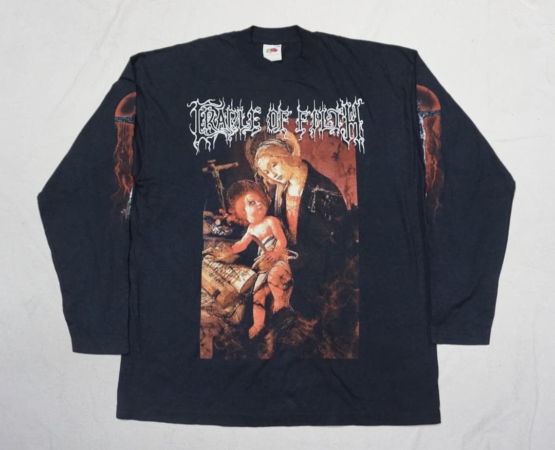 Vintage 00's Cradle of Filth 長袖 Tシャツ ビンテージ Size US L / EU 52-54 / 3 - 1 Thumbnail