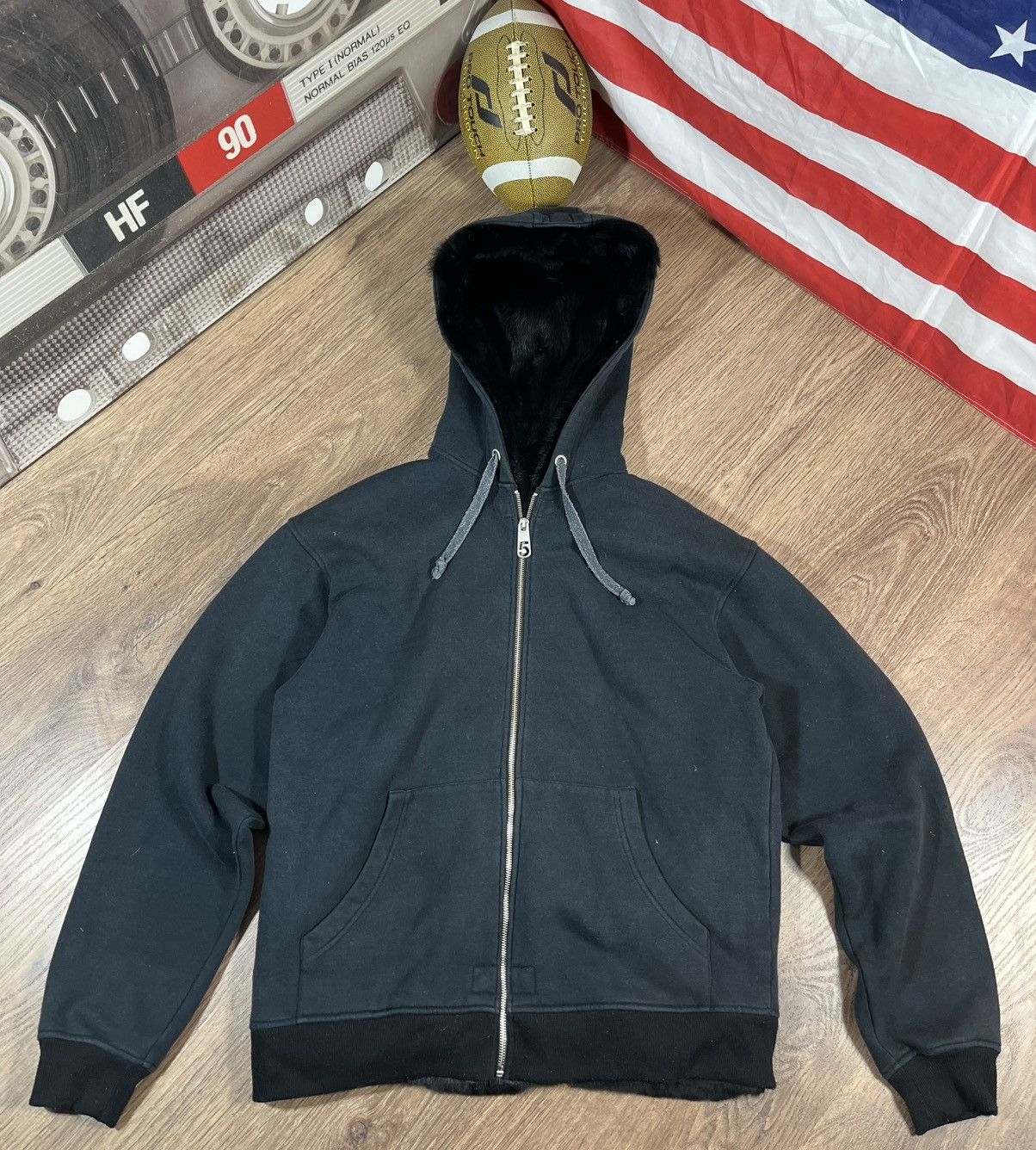 5 PRE VIE W Hoodies With Fur Avant Garde Y2k