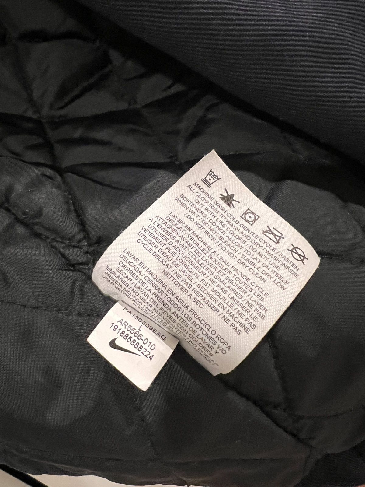 Nike × Supreme Supreme x Nike Double Zip Quilted Work Jacket 'Navy' Size US L / EU 52-54 / 3 - 3 Thumbnail