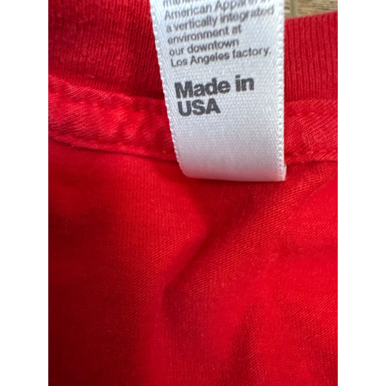 American Apparel Apple Company Employee shirt holiday red long sleeve Large Size US L / EU 52-54 / 3 - 4 Thumbnail