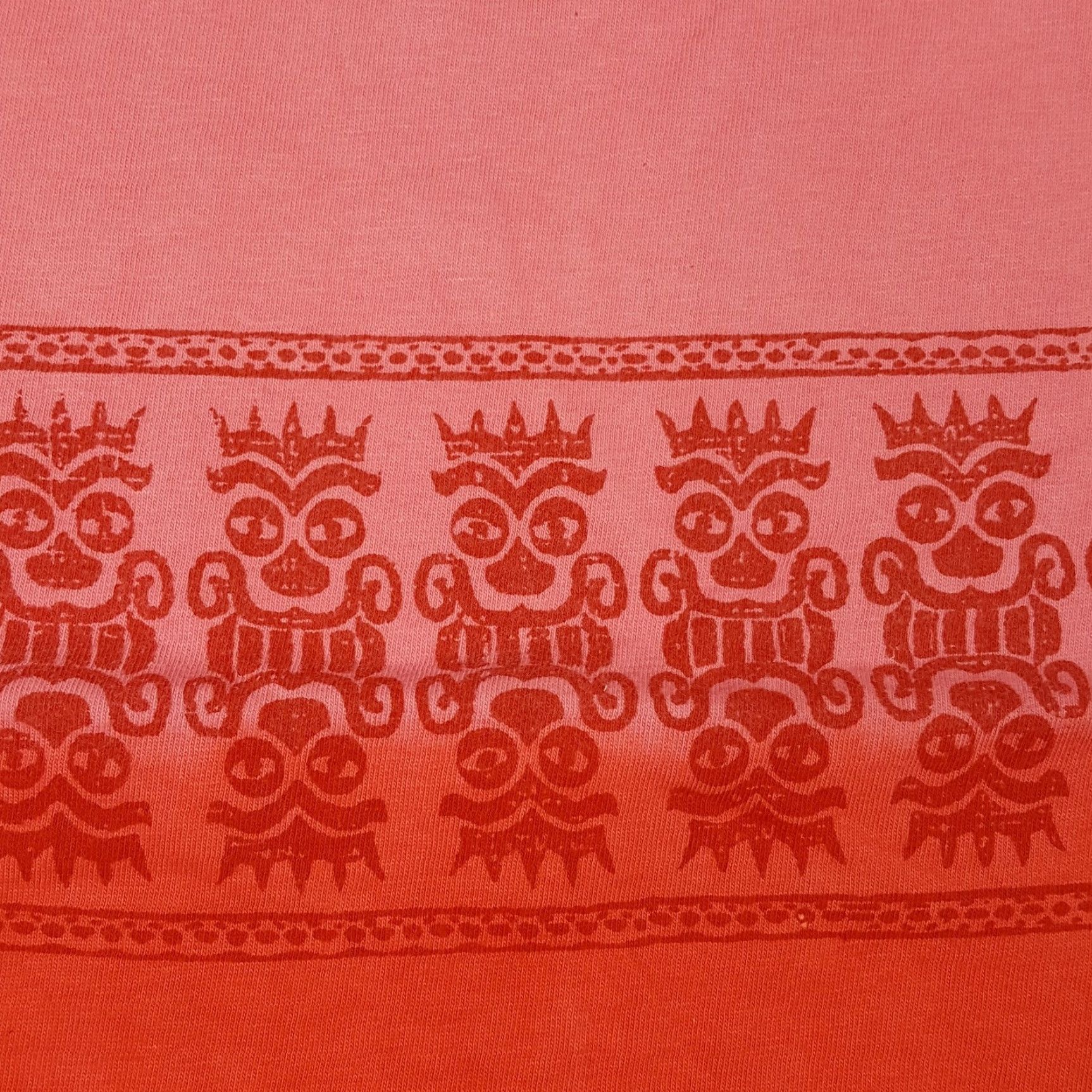 Vintage VINTAGE 90s Pink Tribal Tie-Dye Mens XL Hawaiian Aztec Sports T Shirt Beach Nike Size US XL / EU 56 / 4 - 3 Thumbnail