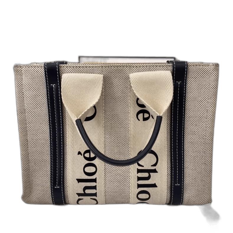 Chloe Chloe Woody Logo Mini Canvas Tote Bag Size ONE SIZE - 1 Thumbnail