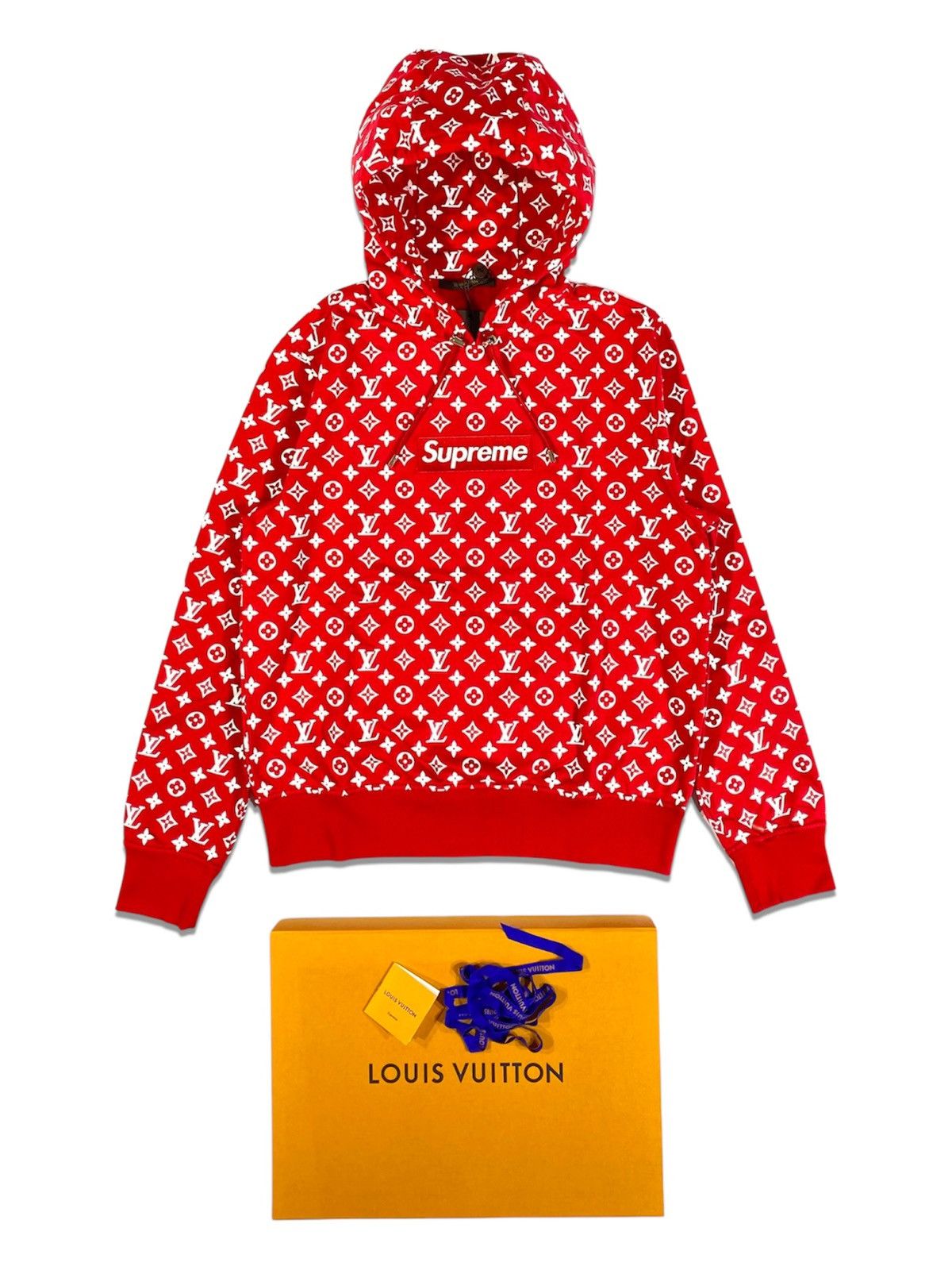 Louis Vuitton × Supreme Louis Vuitton Supreme Box Logo Hoodie