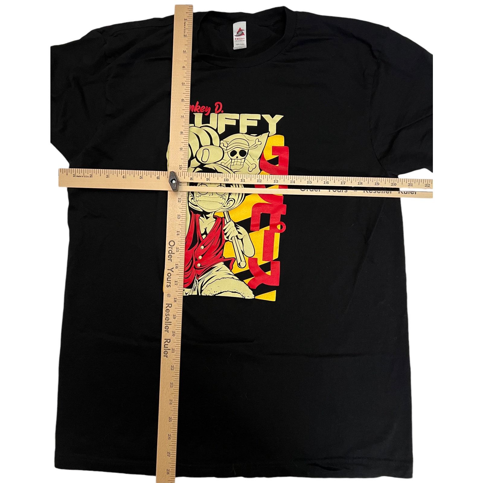 Other Monkey D. Luffy One Piece Anime Graphic T-Shirt Black Large Size US L / EU 52-54 / 3 - 7 Thumbnail