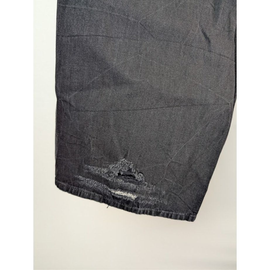 Balenciaga o1rshd1 Hybrid Baggy Denim Pants in Black Size US 30 / EU 46 - 14 Thumbnail