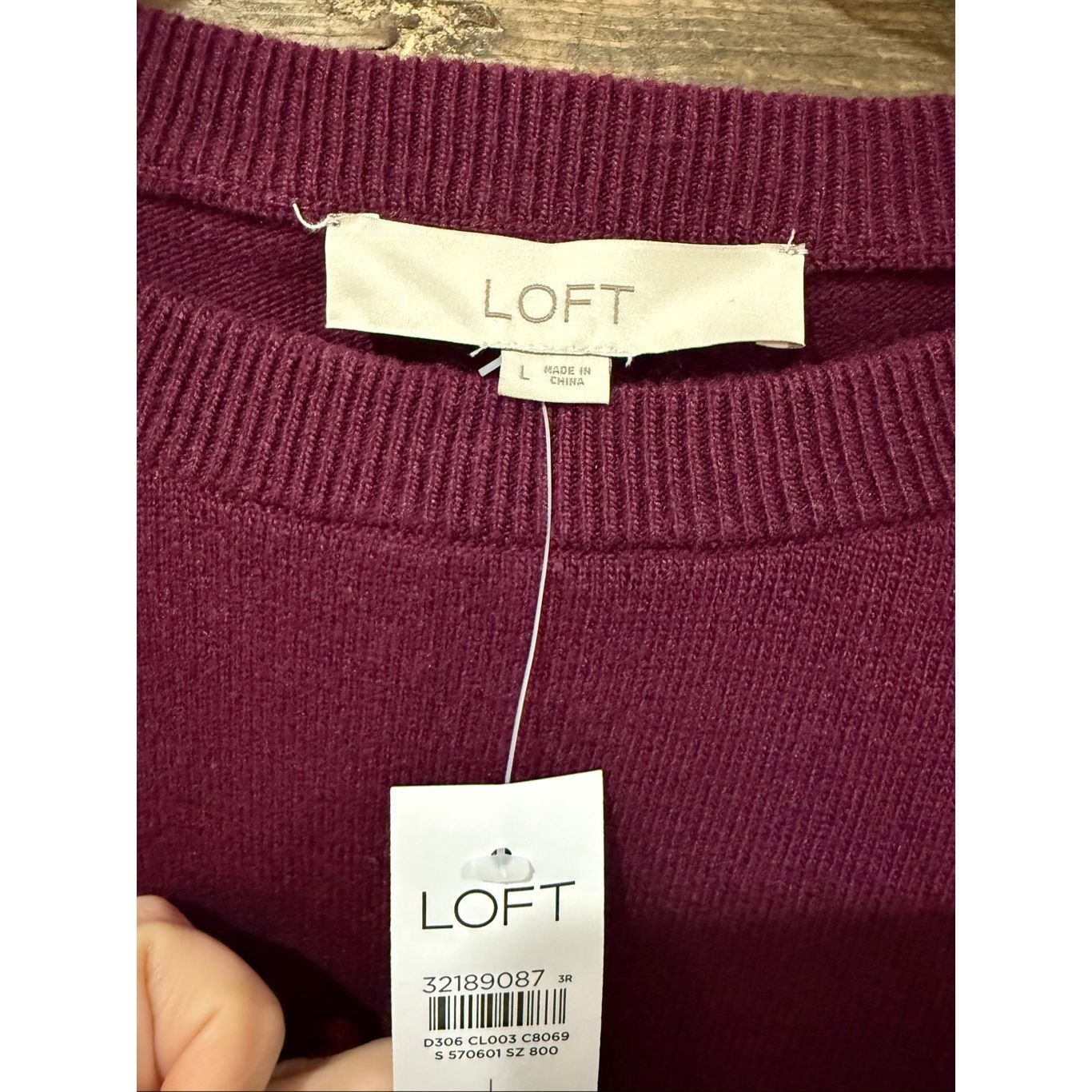Loft Loft NWT Wine and Cheese Pullover Sweater size Large Size L / US 10 / IT 46 - 3 Thumbnail