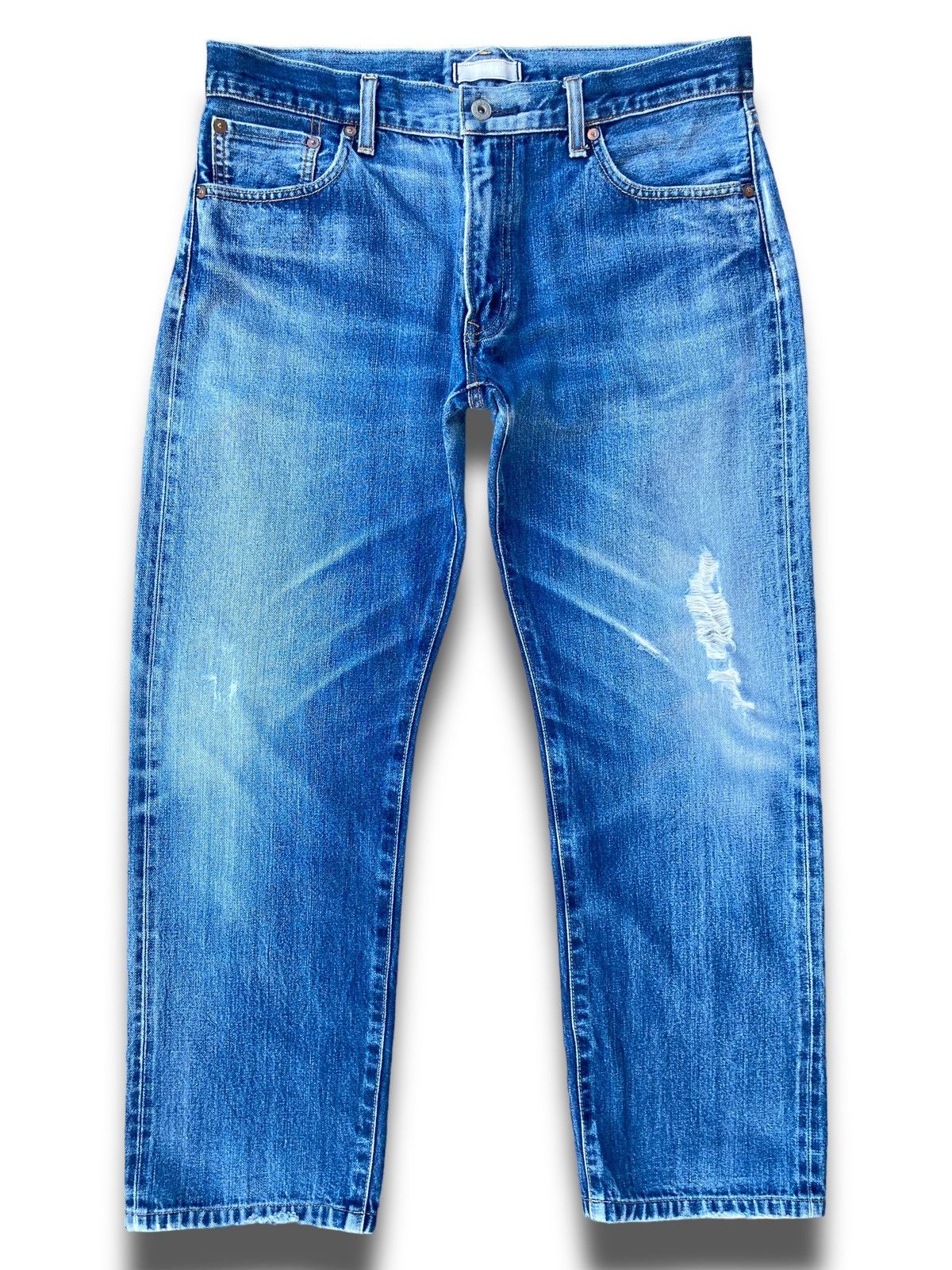 Jun Takahashi × Uniqlo Vintage Y2K Uniqlo Kaihara Jeans Straight Cut Size US 34 / EU 50 - 1 Thumbnail