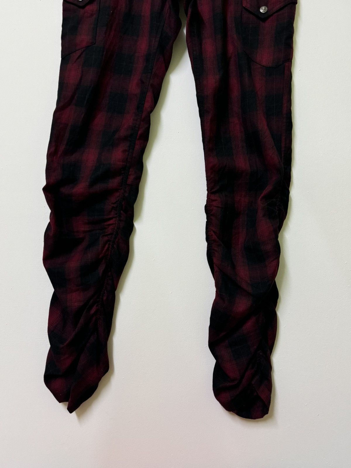 Hysteric Glamour × If Six Was Nine × Japanese Brand VINTAGE PLAID TARTAN DOUBLE FOCUS STACKED PANT Size US 34 / EU 50 - 5 Thumbnail