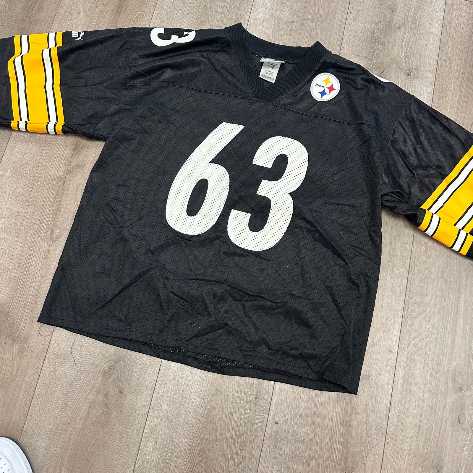 Puma vintage puma Pittsburgh Steelers Dermontti Dawson #63 jersey Size US L / EU 52-54 / 3 - 2 Thumbnail