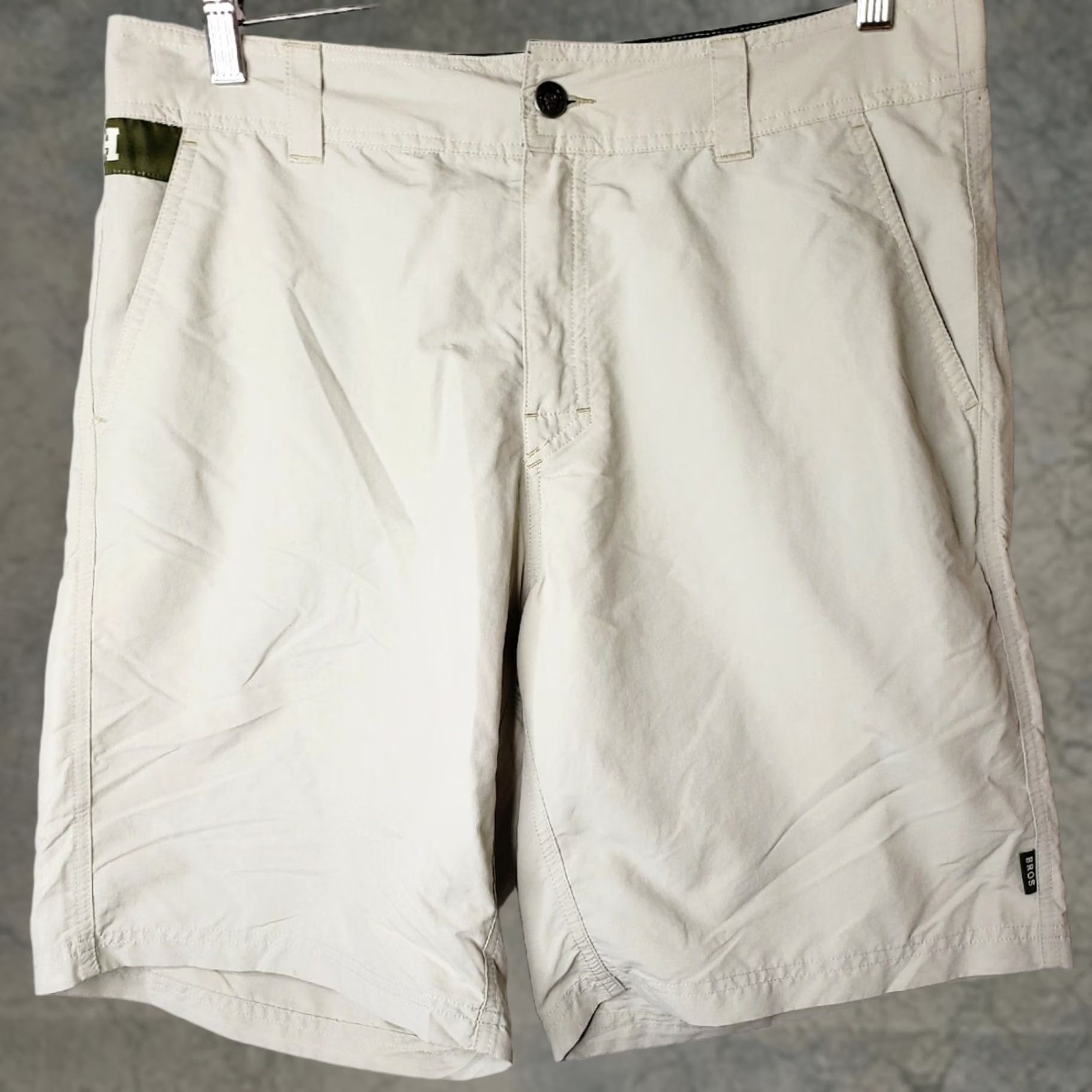 Howler Brothers Howler Brothers Hybrid Ripstop Nylon Shorts Beige 33W 10L Men Regular Beige Size US 33 - 1 Thumbnail