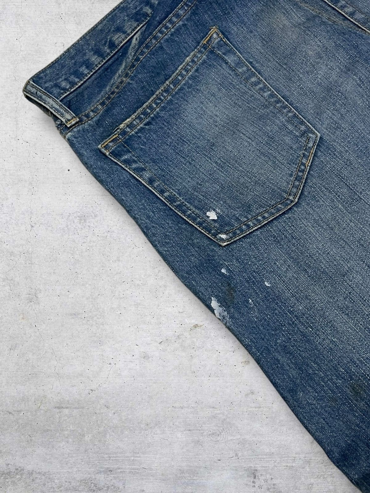 Hysteric Glamour VINTAGE STOOGE & CO JAPAN DESIGNER 90S SPLASH STYLE OG DENIM Size US 32 / EU 48 - 15 Thumbnail