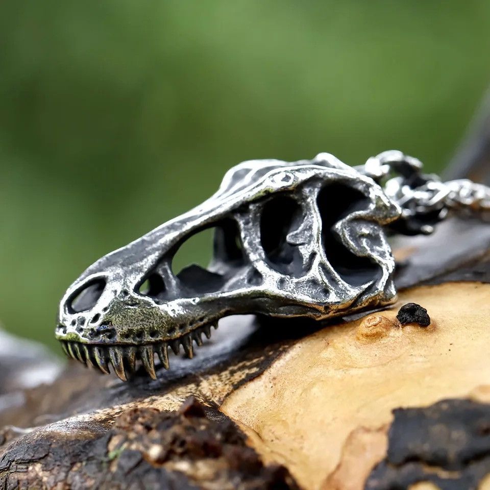 Jewelry Retro Skull Pendant Necklace Size ONE SIZE - 3 Thumbnail