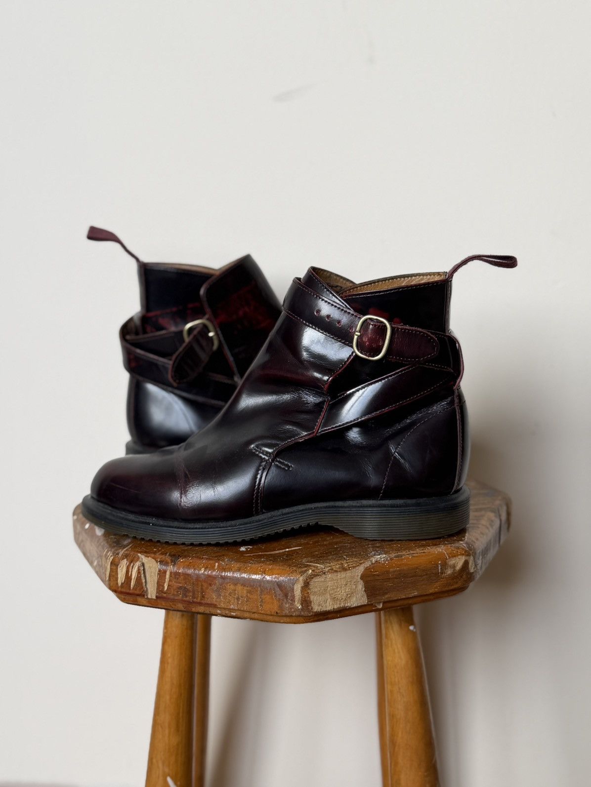 Dr. Martens Vintage D.r Martens Leather Brown Belted Classic Shoes Size US 7 / IT 37 - 1 Thumbnail