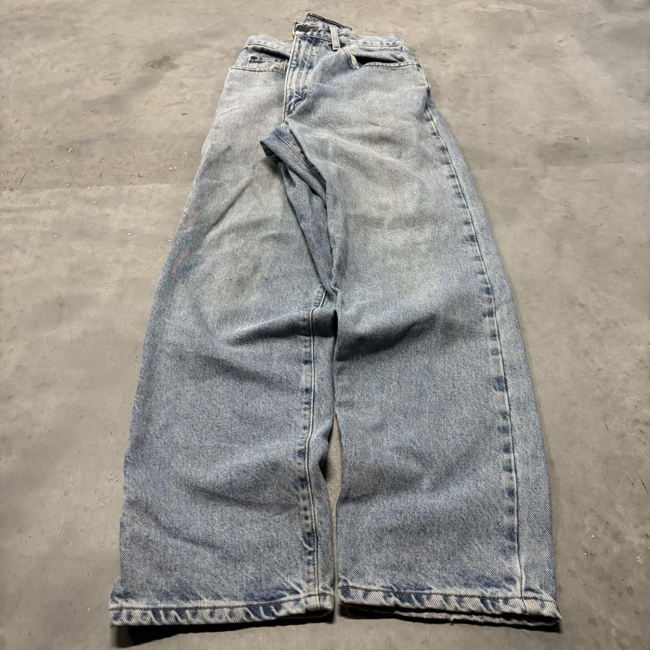 Japanese Brand × Vintage Crazy Vintage Y2K/2000s Light Wash Essential Denim Jeans! Size US 28 / EU 44 - 3 Thumbnail