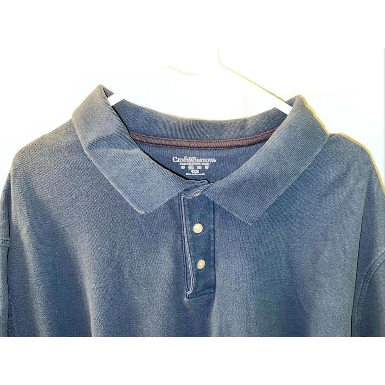 Other Croft & Barrow Men's Polo Shirt - Size 4XB - Navy Blue Size US XXL / EU 58 / 5 - 3 Thumbnail