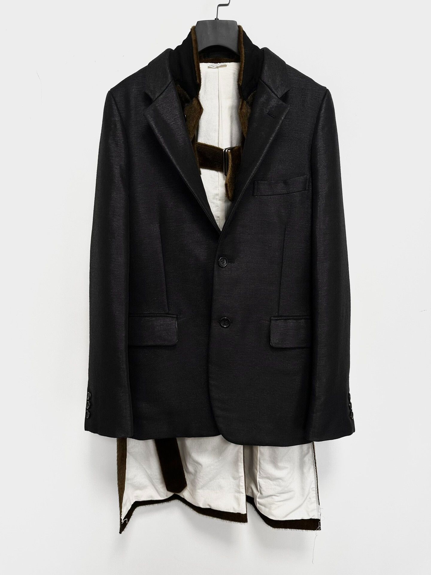 comme des garçons faux fur coat