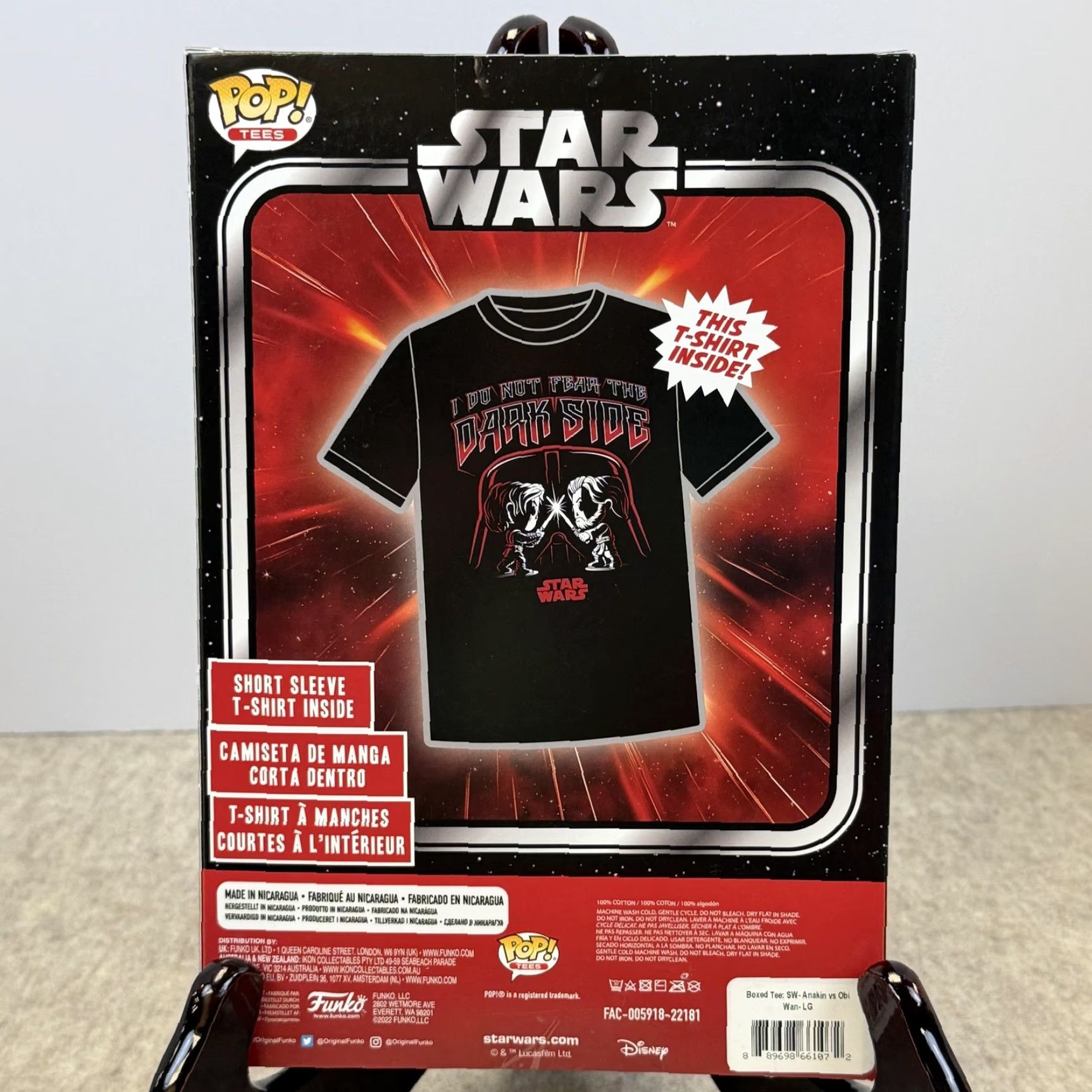 Star Wars VINTAGE Star Wars Shirt Mens Large Black Funko Pop Tees Anakin Vs Obi Wan Graphic Size US L / EU 52-54 / 3 - 4 Thumbnail