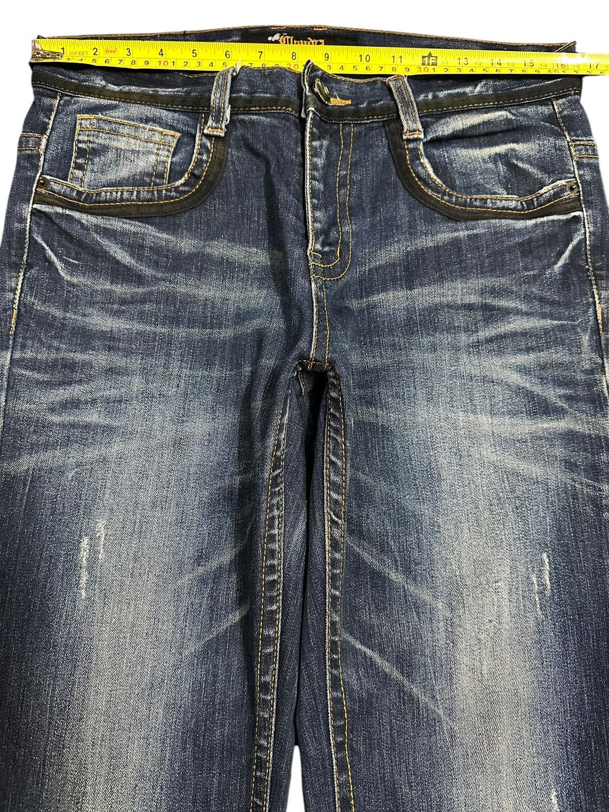 Japanese Brand Vintage Japanese Brand Blue Bleached Style Loose Jeans Size US 32 / EU 48 - 10 Thumbnail