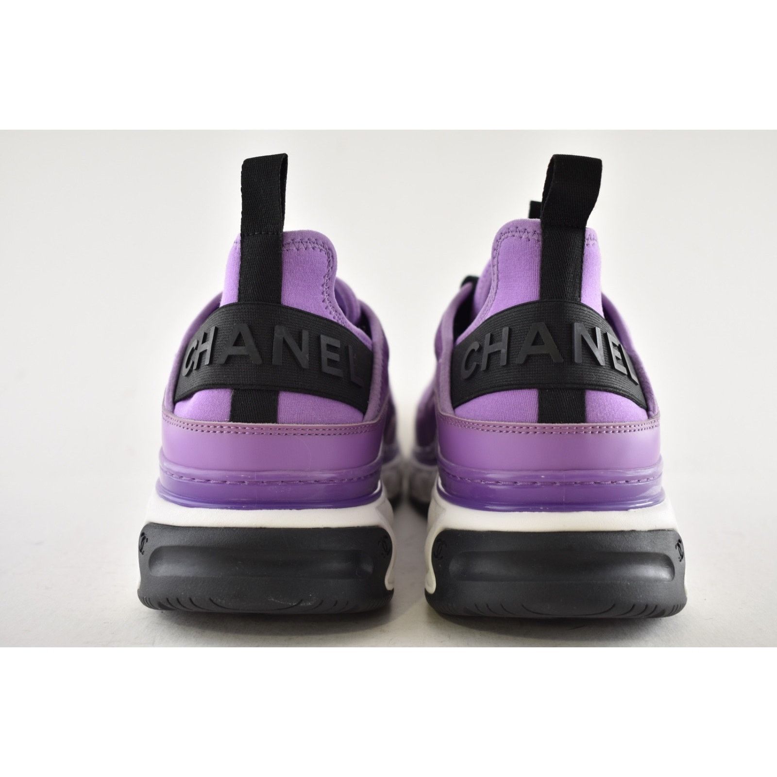 Chanel Chanel 20C Mens Purple Black White CC Logo Lace Up Low Size US 11 / EU 44 - 11 Thumbnail