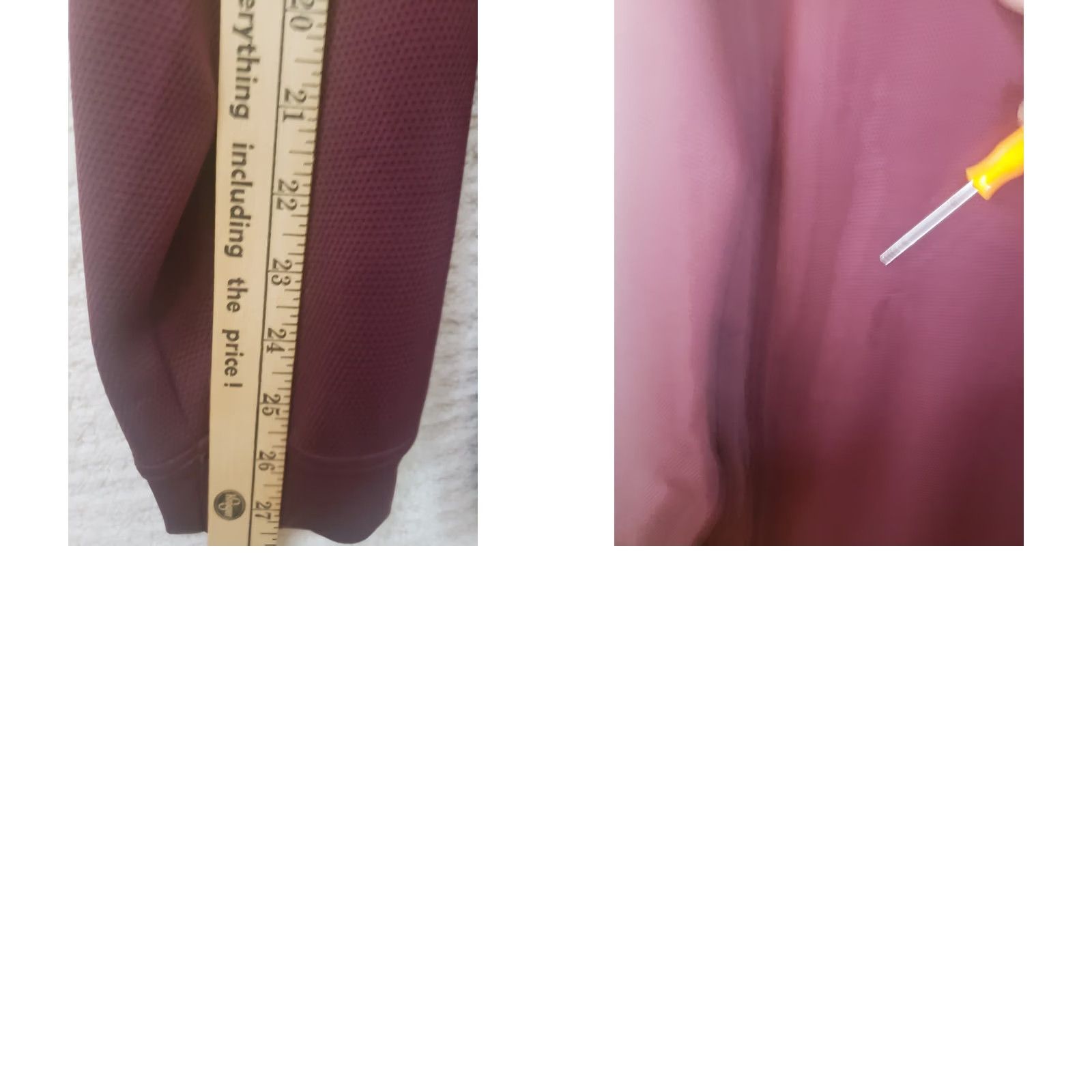 Vintage Pro Tour Shirt 2XLT Garnet Mock Pullover Long Sleeve Polyester Mens Shirt Size US XXL / EU 58 / 5 - 9 Thumbnail